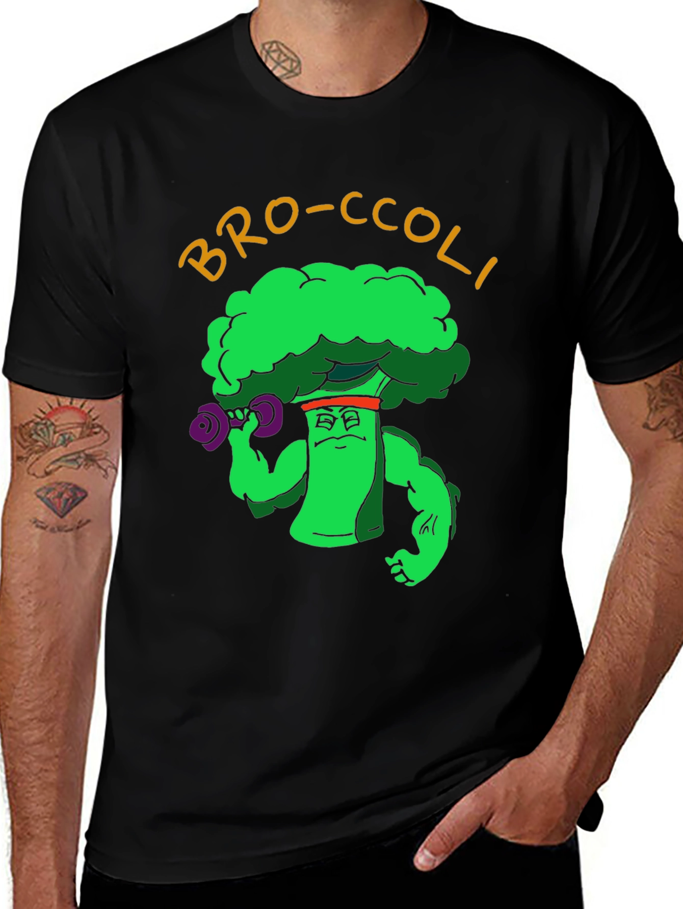 Variant 29 of Bro-Ccoli Workout Graphic T-Shirt
