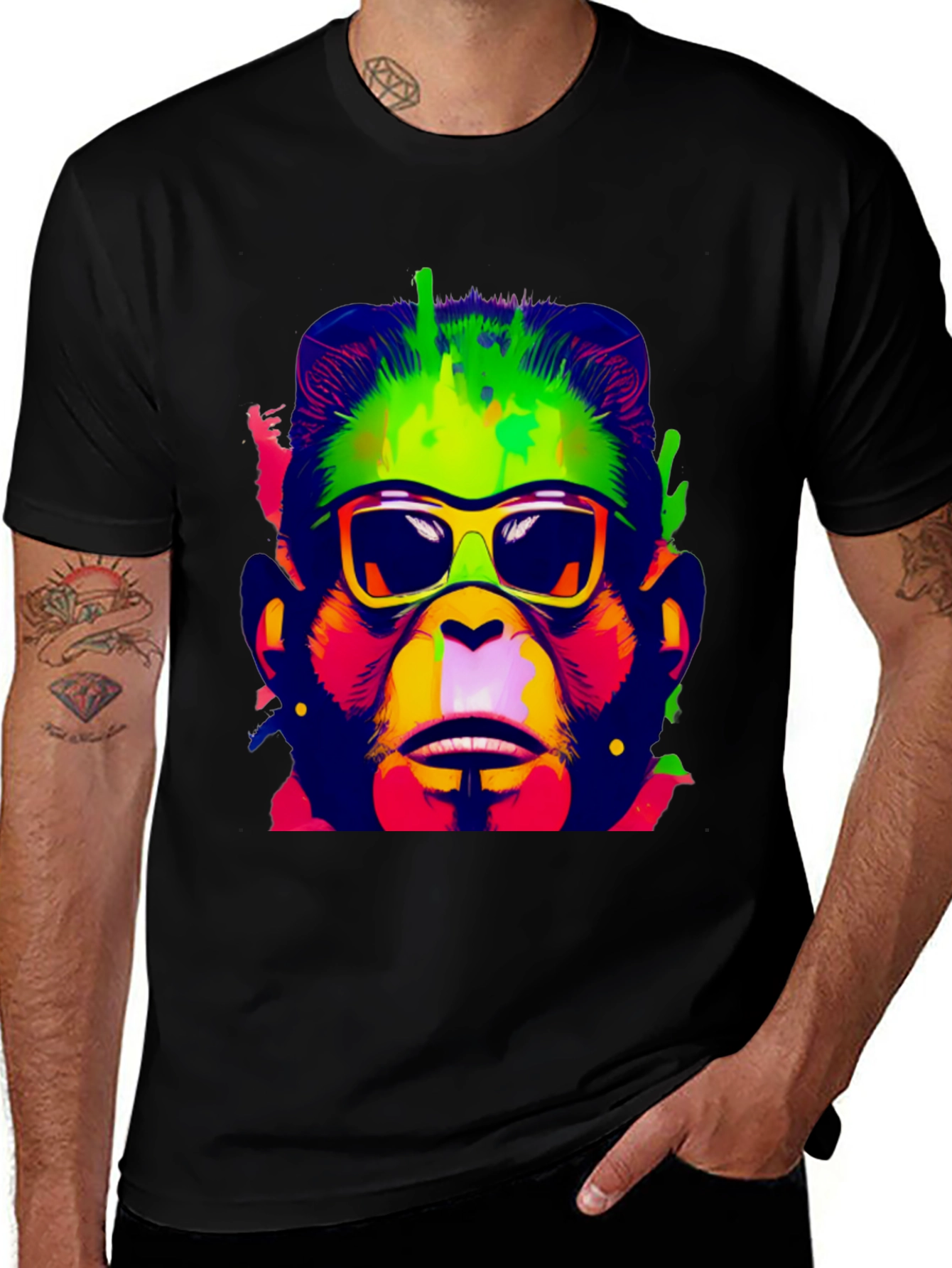 Variant 22 of Funky Monkey Graphic Tee - Cool and Stylish