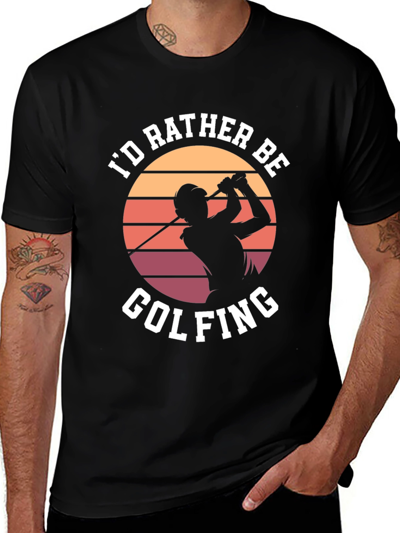 Variant 23 of I'd Rather Be Golfing T-Shirt