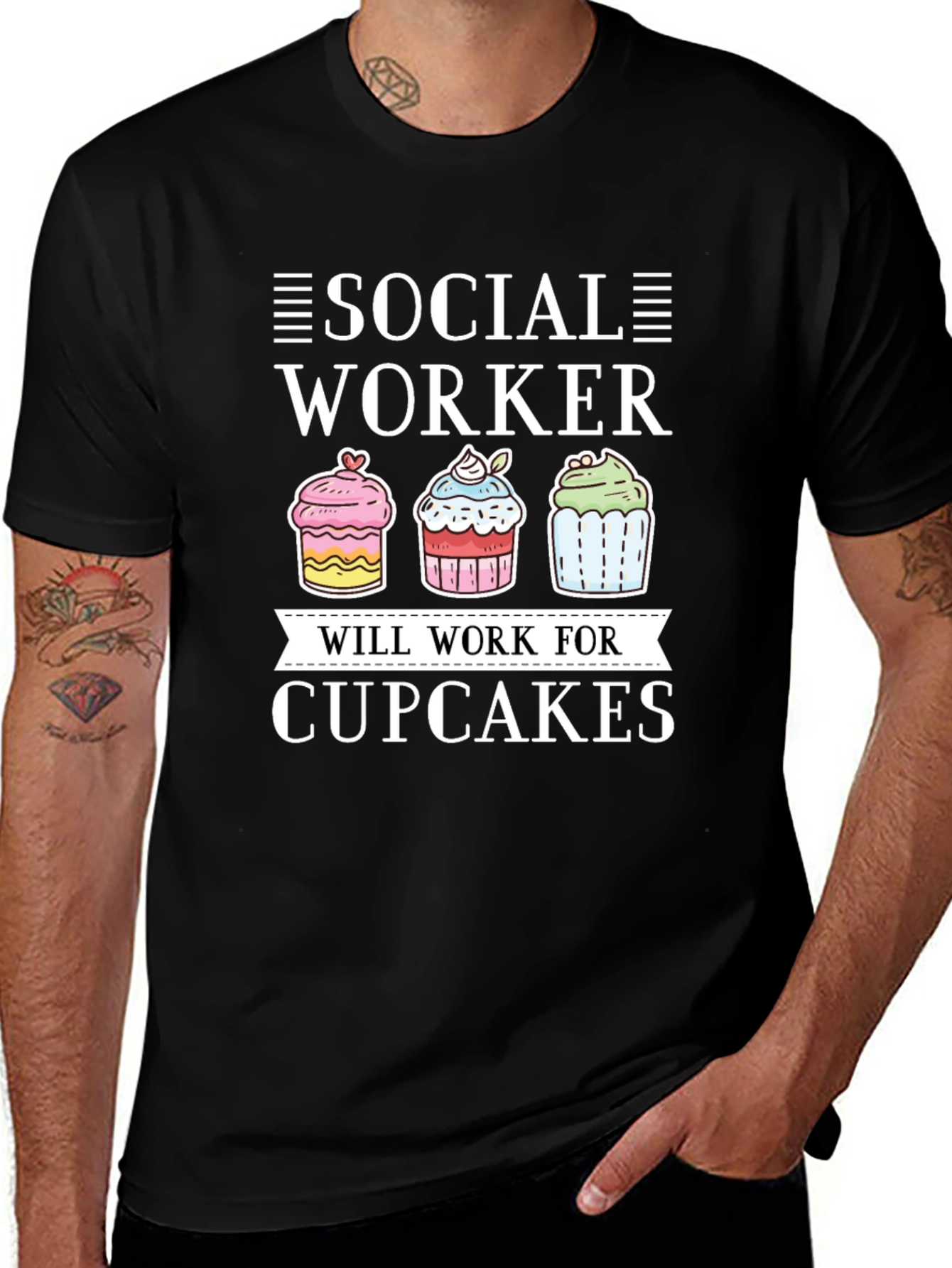 Social Worker Cupcakes T-Shirt