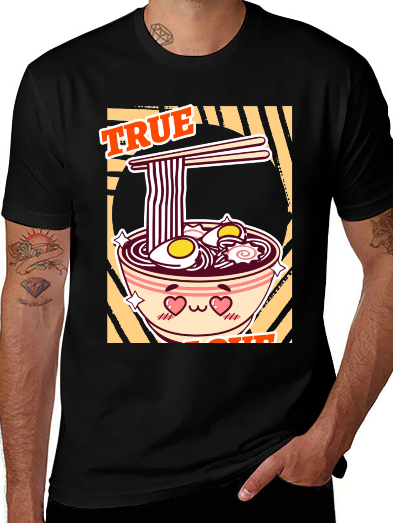 Variant 4 of True Love Ramen Graphic Tee - Black