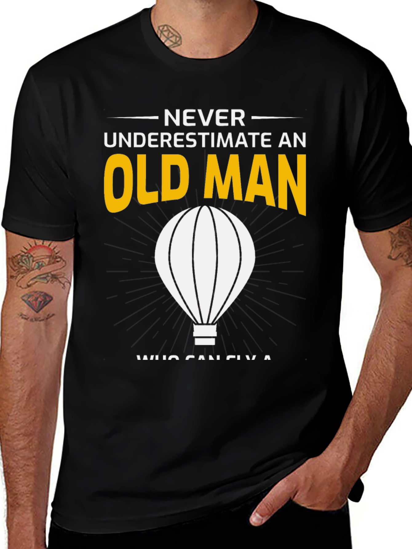 Variant 28 of Never Underestimate an Old Man T-Shirt