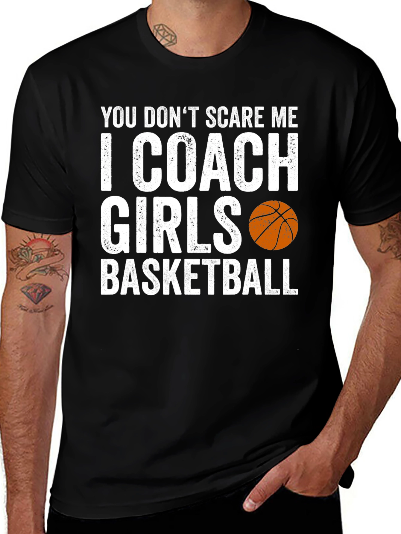 Variant 11 of Coach Girls Basketball Funny Graphic Tee