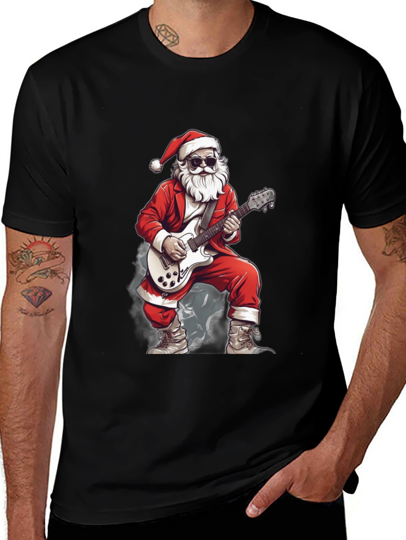 Rockin' Santa Graphic Tee
