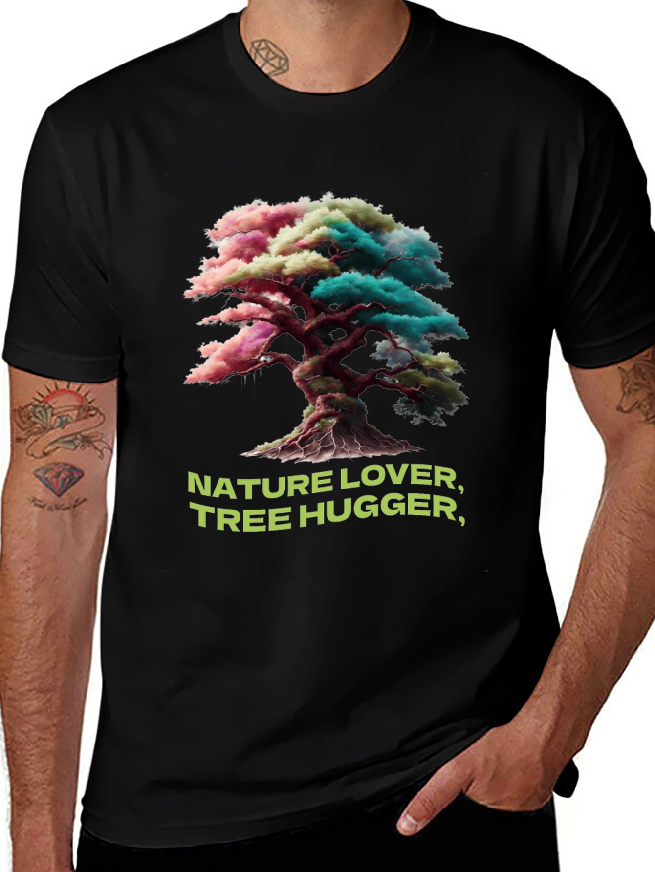 Variant 8 of Nature Lover Tree Hugger Graphic Tee