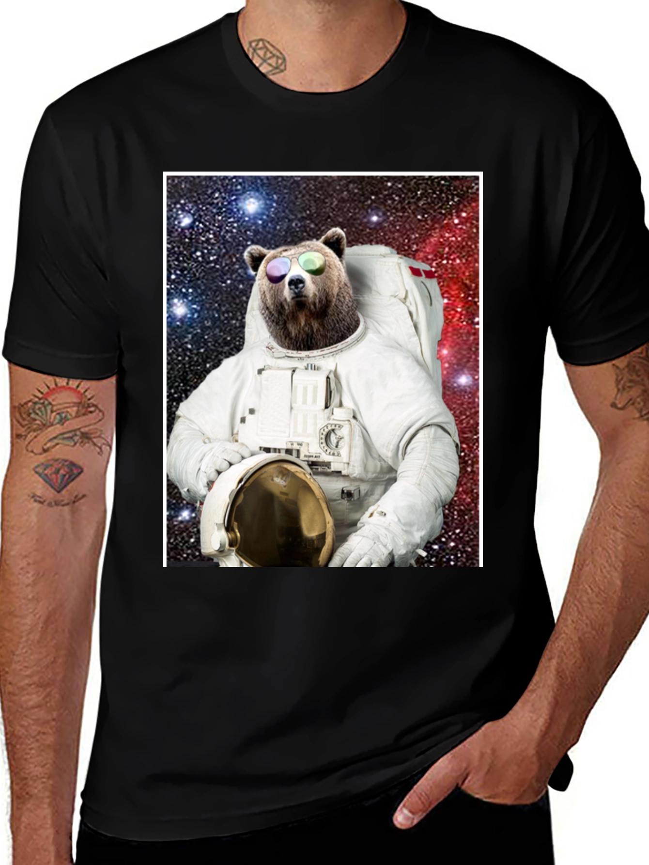 Variant 4 of Bear Astronaut T-Shirt