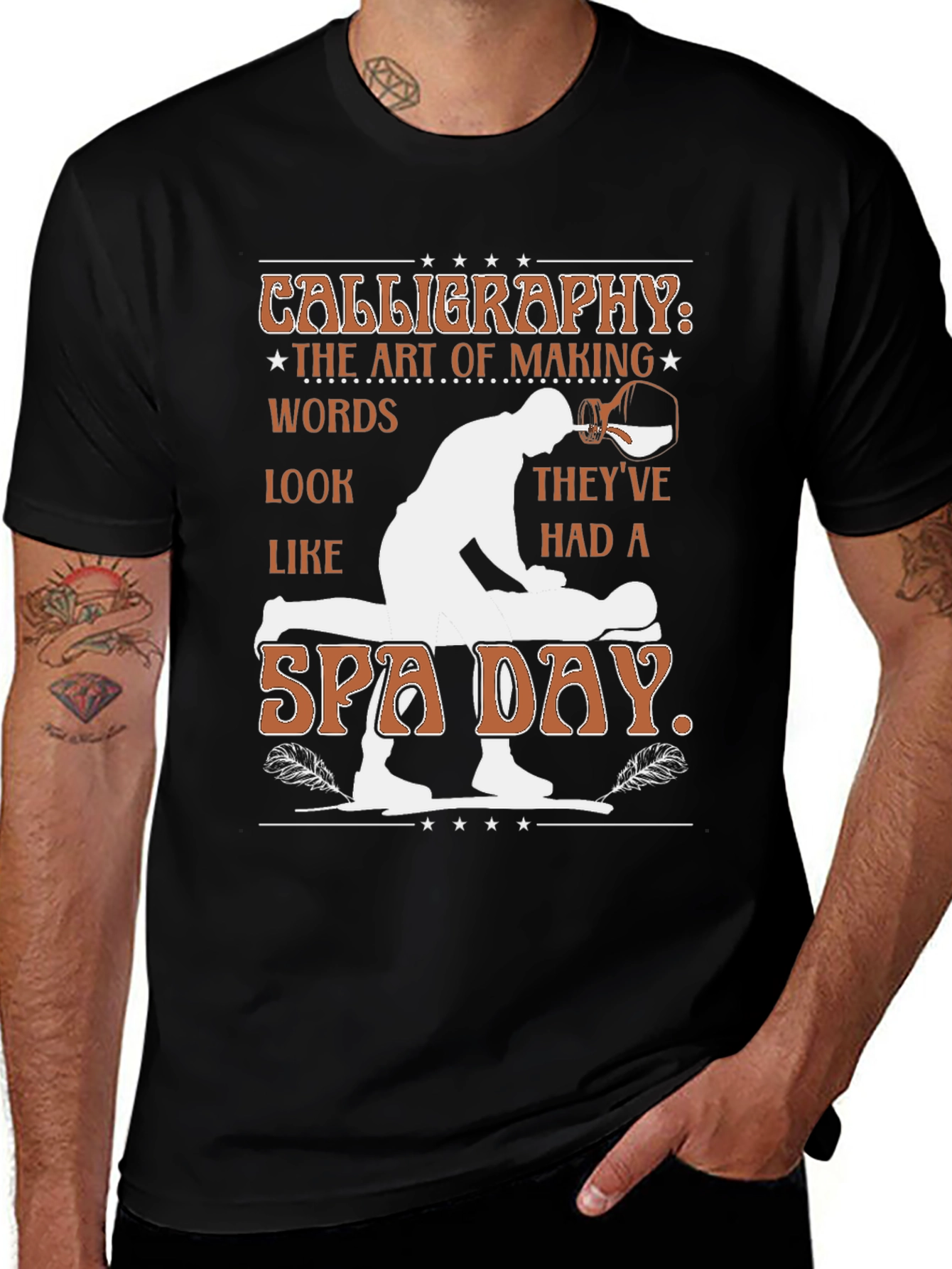 Variant 29 of Calligraphy Spa Day Graphic Tee