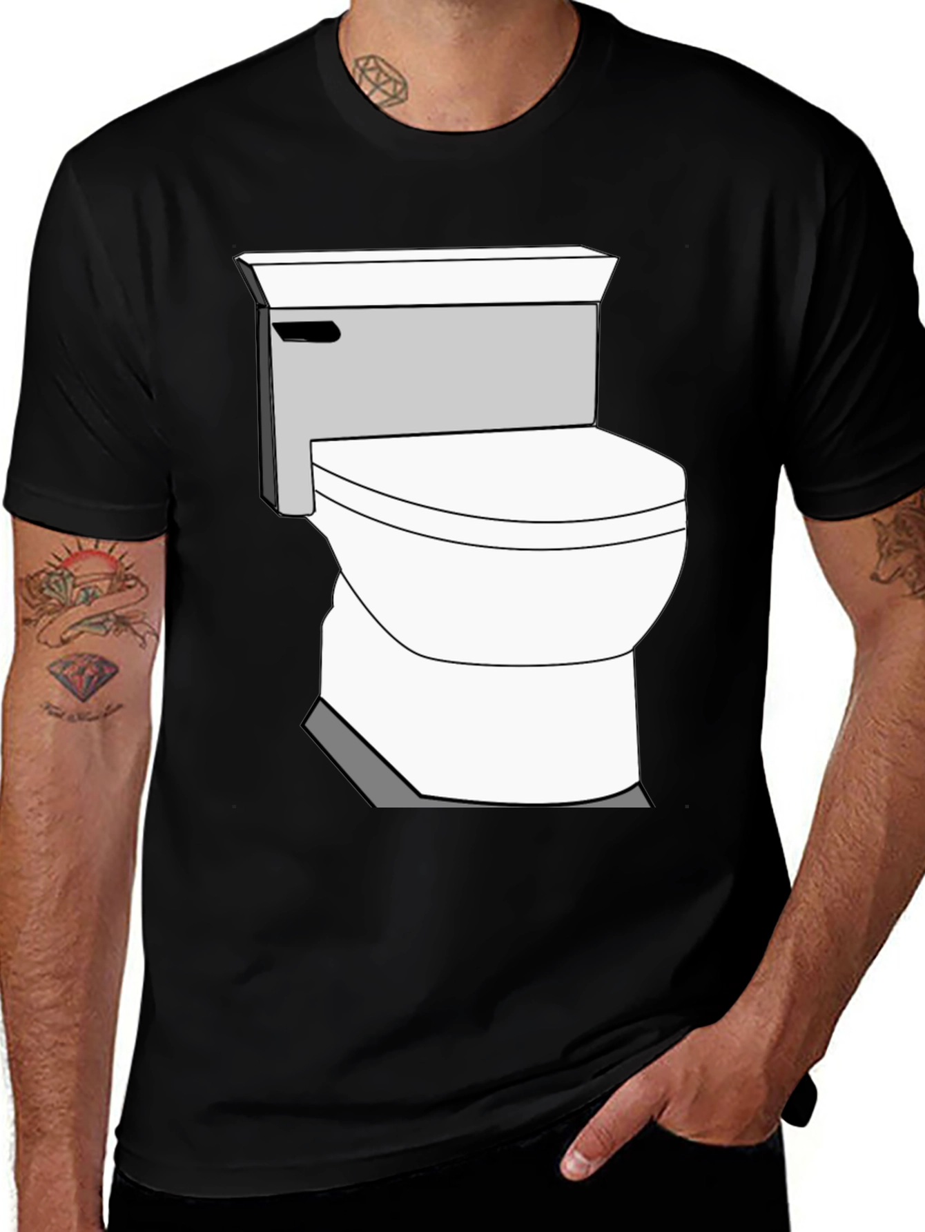 Variant 26 of Toilet Graphic Tee - Funny Novelty T-Shirt