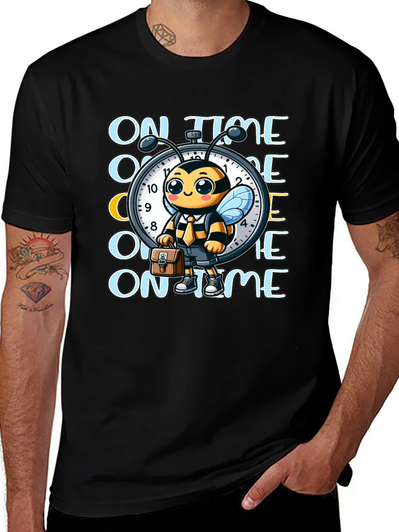 Variant 30 of On Time Bee Graphic Tee