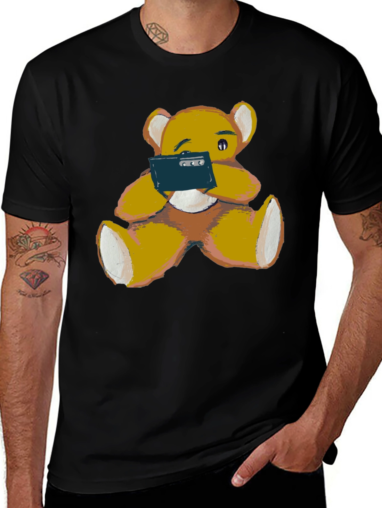 Variant 17 of Teddy Bear Phone T-Shirt - Casual Comfort