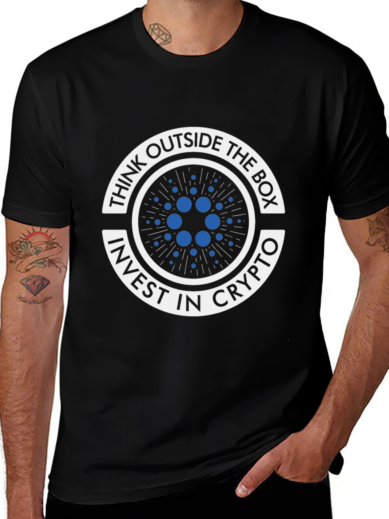 Variant 29 of Think Outside the Box Crypto T-Shirt