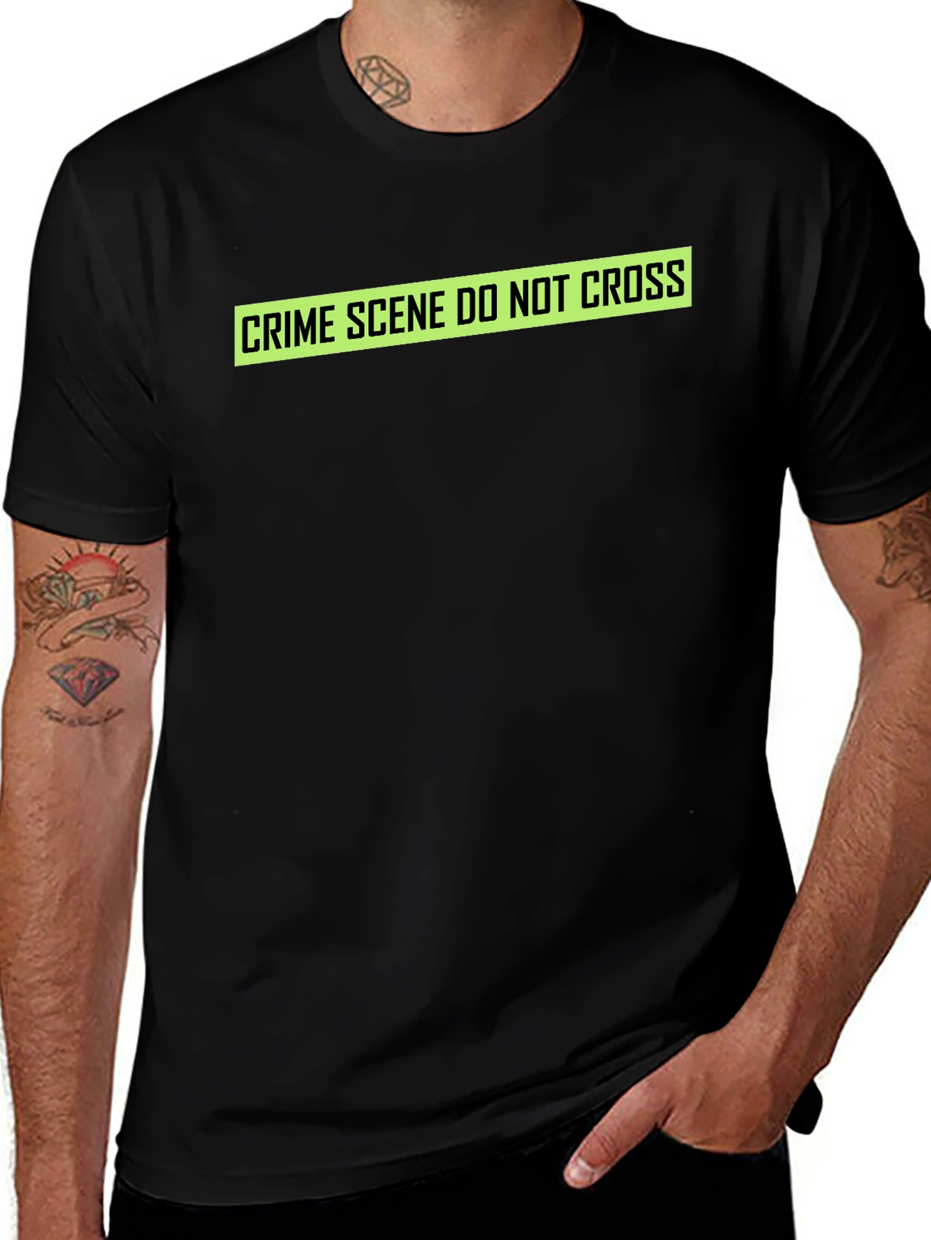 Variant 17 of Crime Scene Do Not Cross T-Shirt - Black