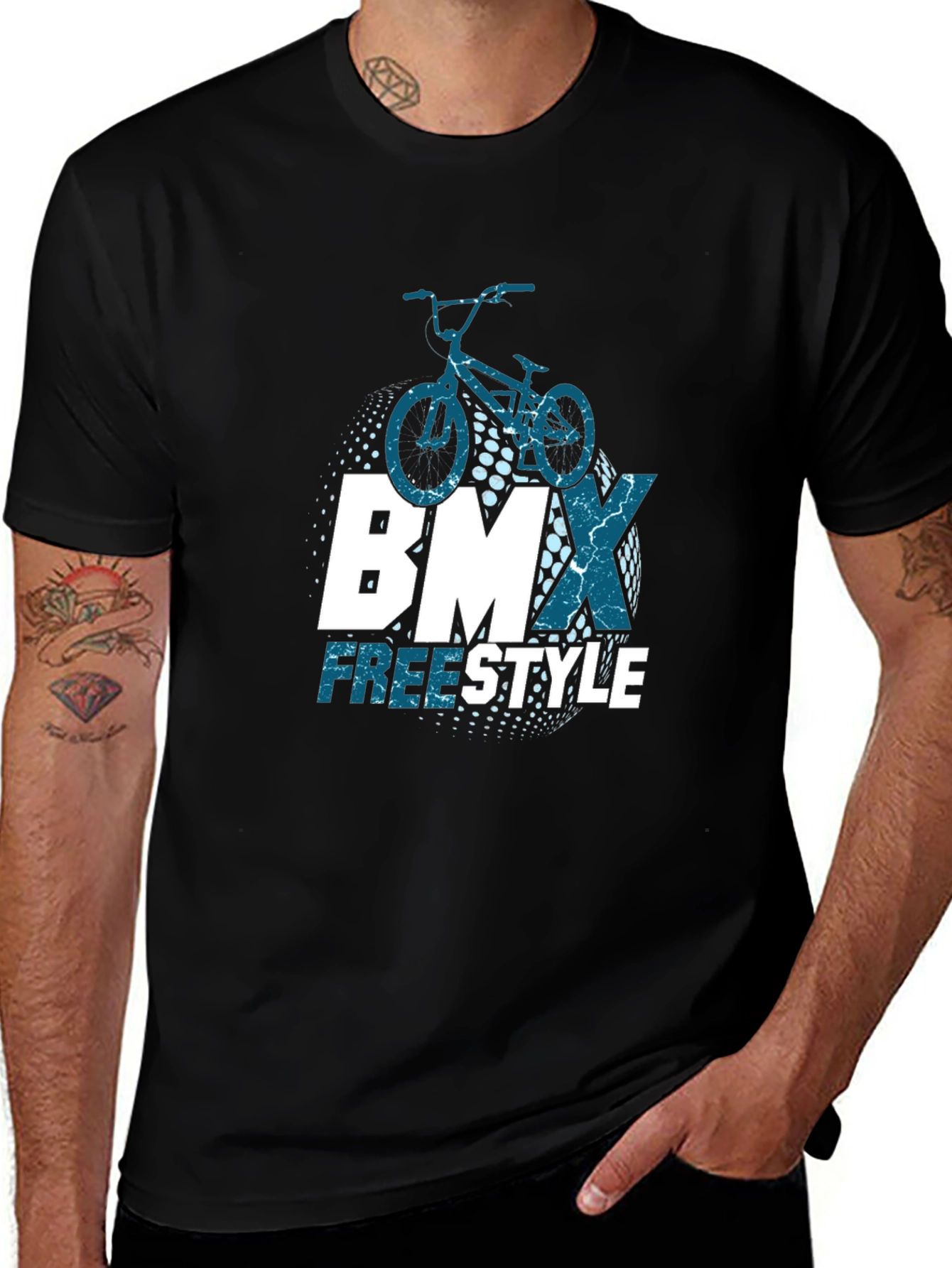 BMX Freestyle Graphic T-Shirt - Cool Bike Design