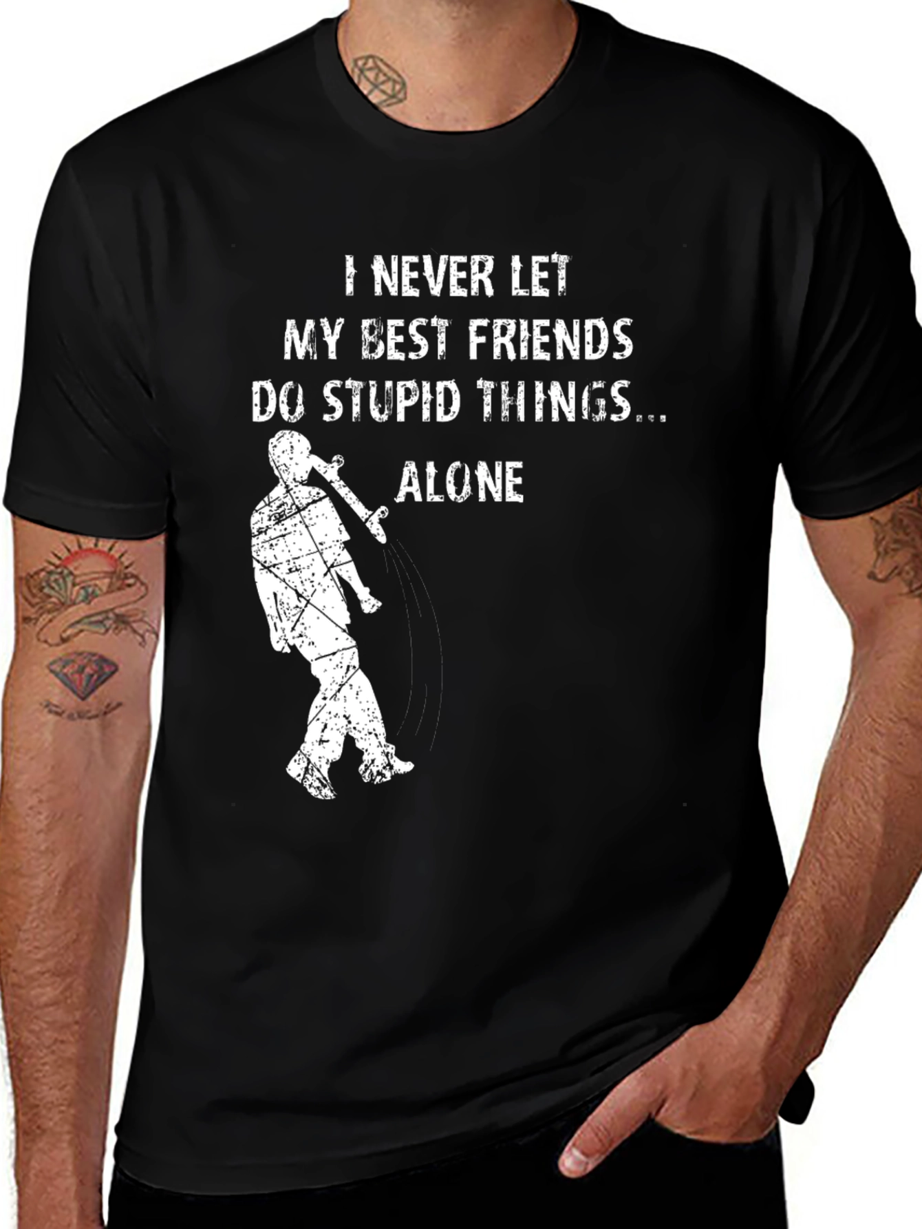 Variant 25 of I Never Let My Best Friends Do Stupid Things Alone T-Shirt