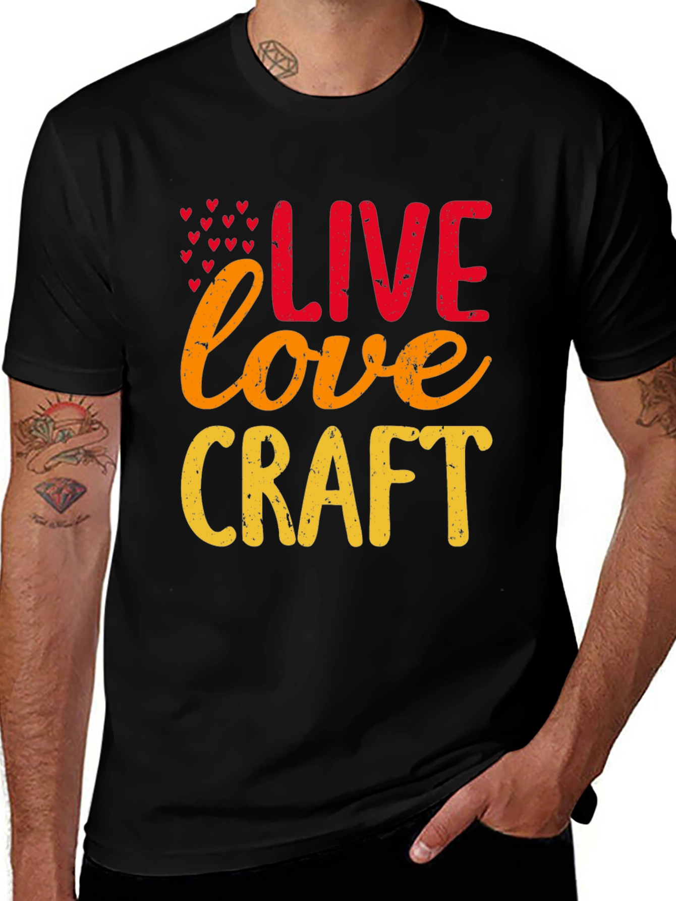 Variant 30 of Live Love Craft T-Shirt - Black
