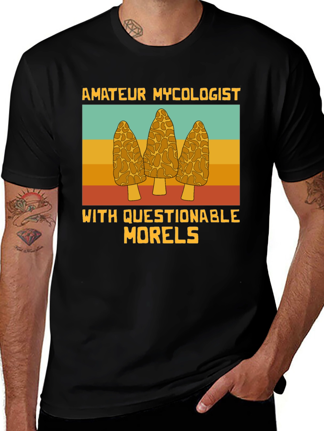 Variant 8 of Amateur Mycologist Morels T-Shirt