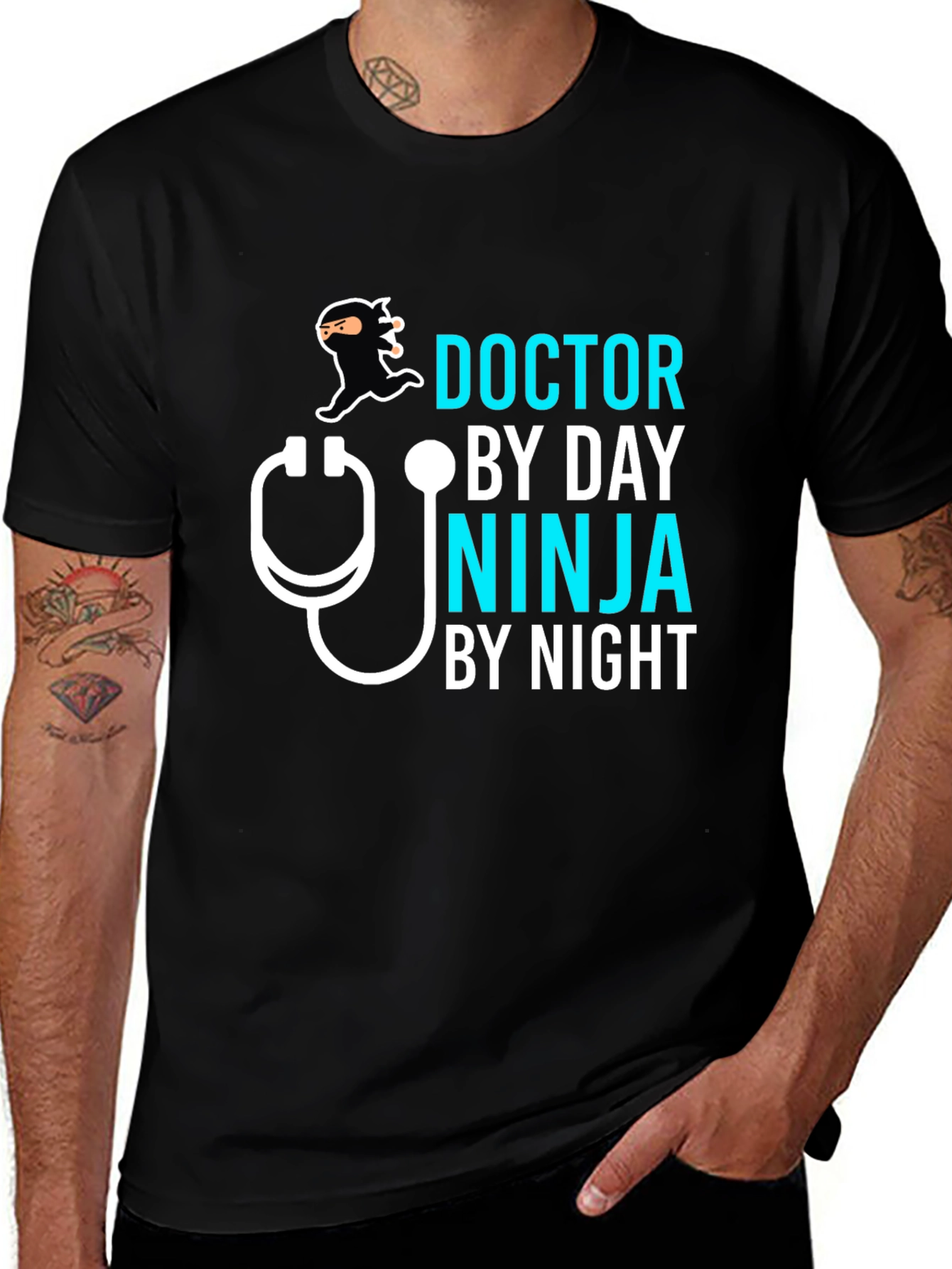 Variant 5 of Doctor by Day Ninja by Night Graphic T-Shirt