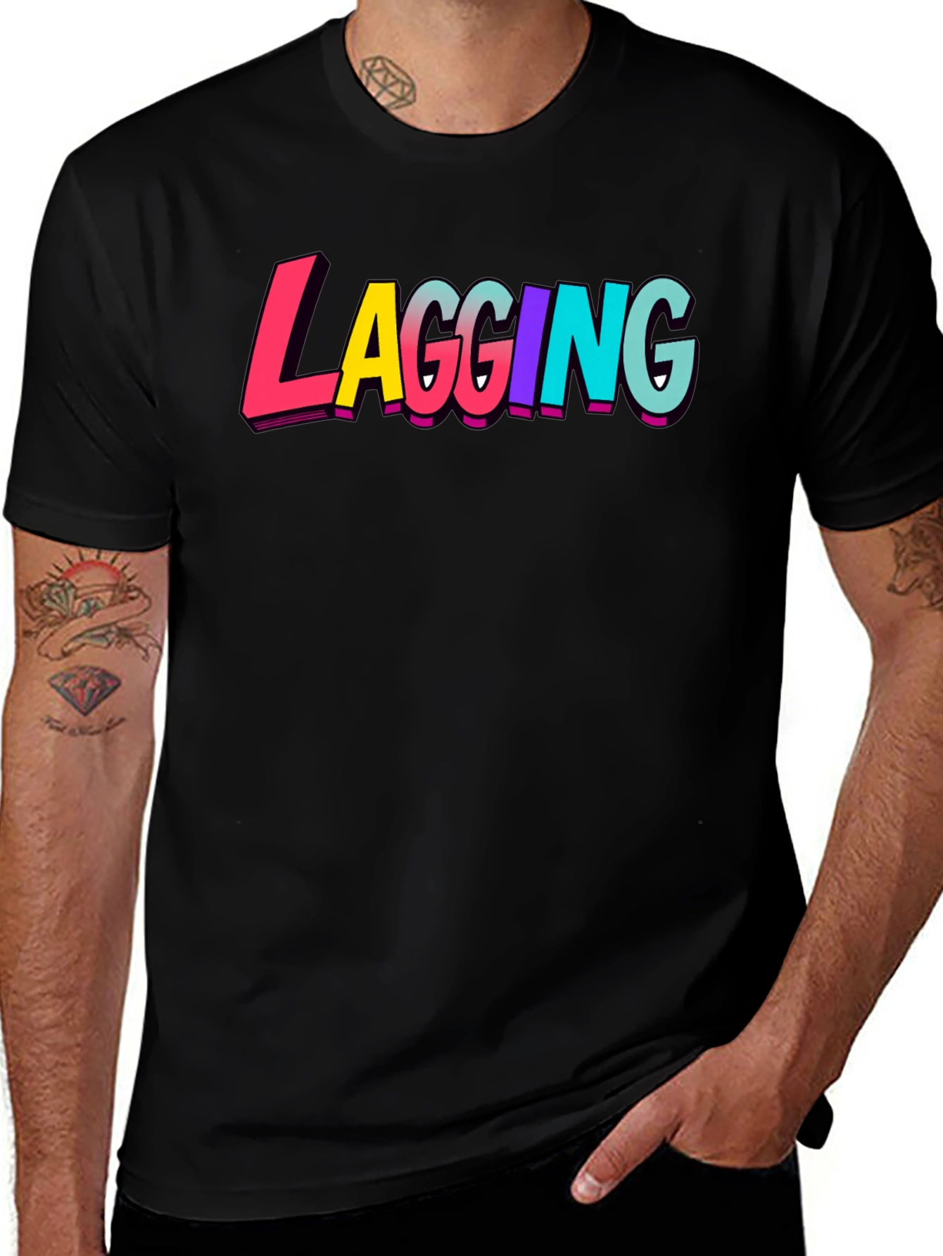 Variant 30 of Lagging Graphic Tee - Gamer T-Shirt