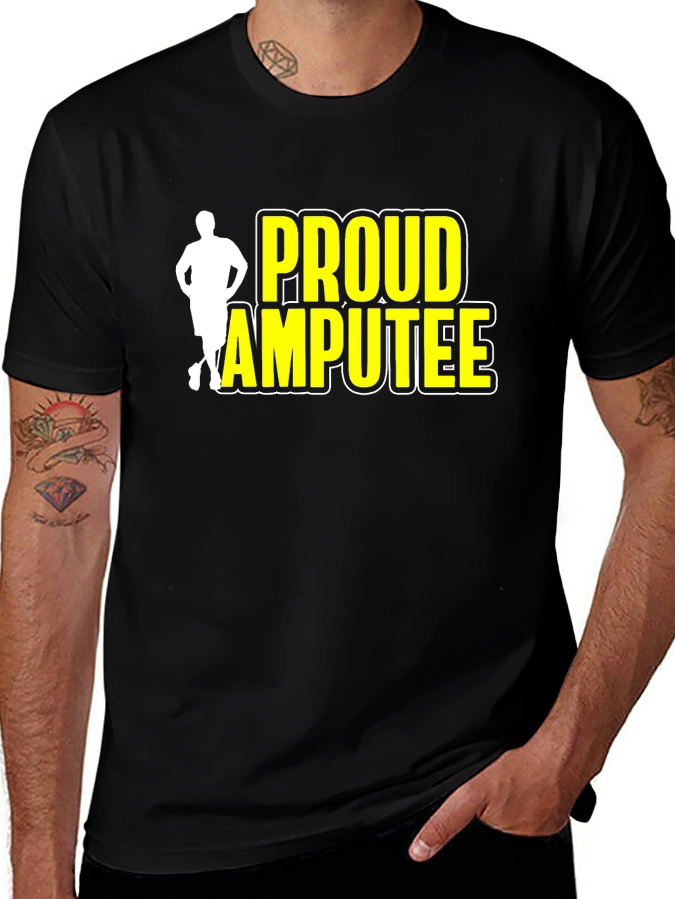 Variant 20 of Proud Amputee T-Shirt: Disability Awareness