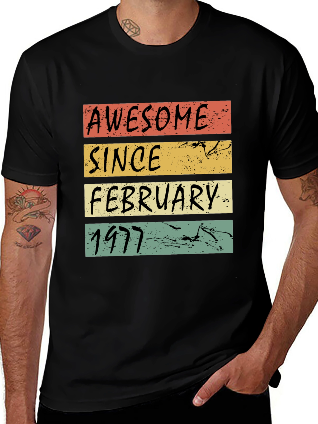 Variant 15 of Awesome Since February 1977 Graphic T-Shirt