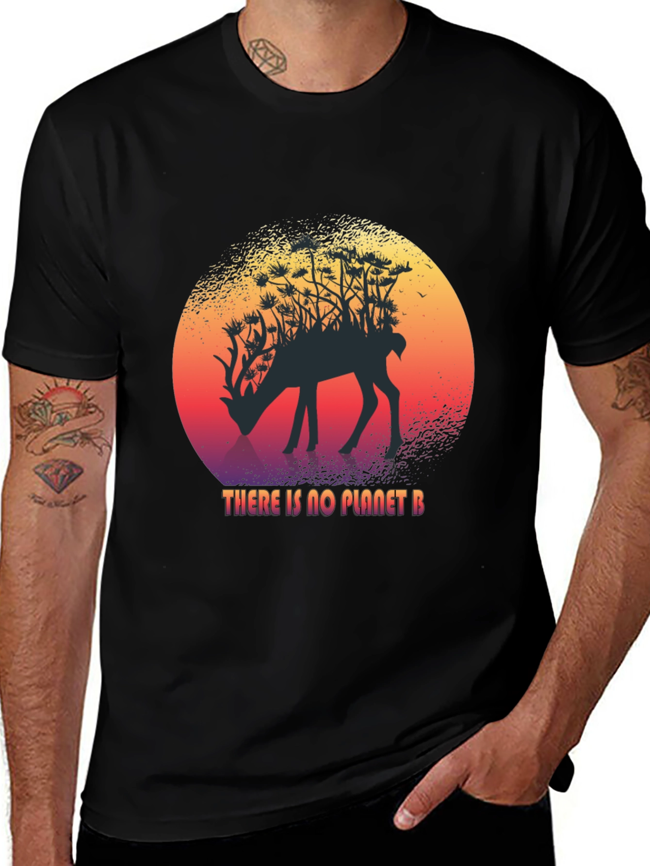 Variant 23 of Planet B Deer Graphic T-Shirt