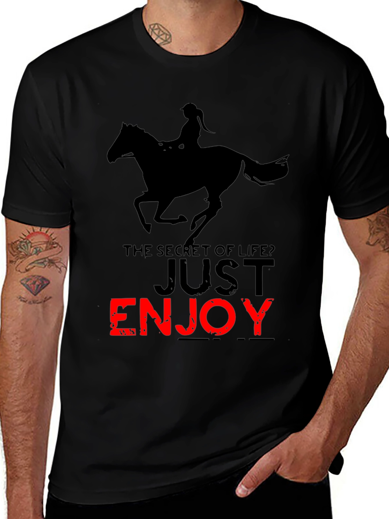 Variant 17 of Horse Riding T-Shirt - Enjoy Life!