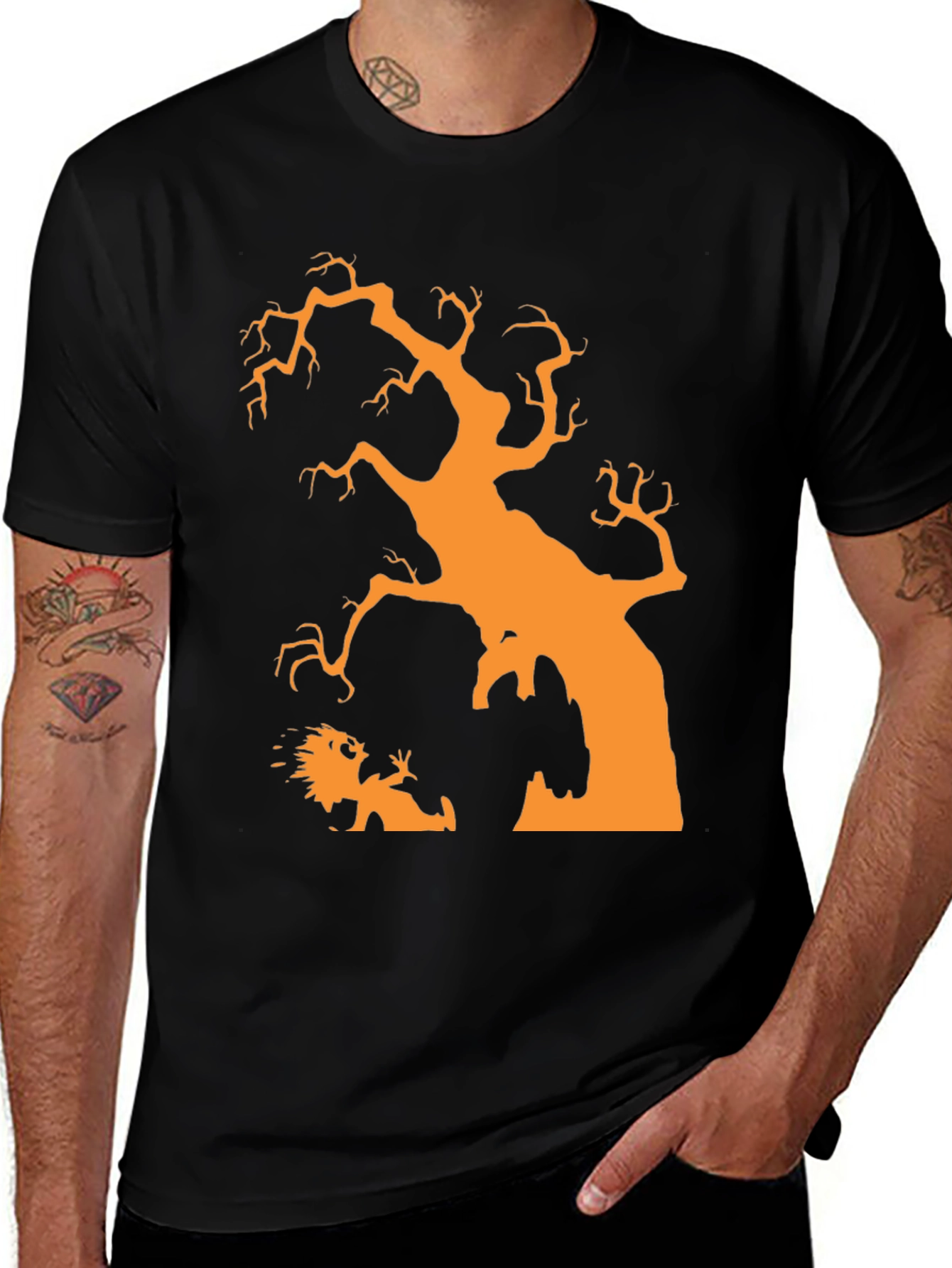 Variant 19 of Spooky Tree Graphic Tee - Halloween Ready