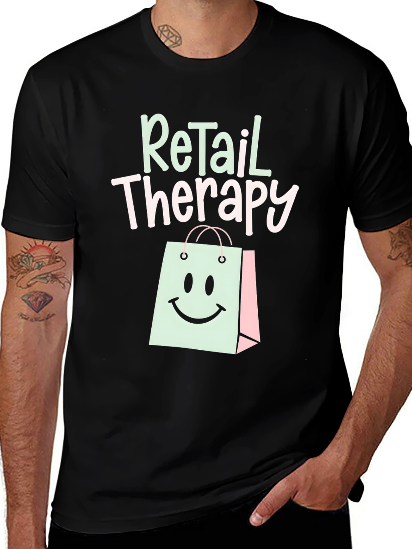 Variant 15 of Retail Therapy T-Shirt - Trendy Graphic Tee
