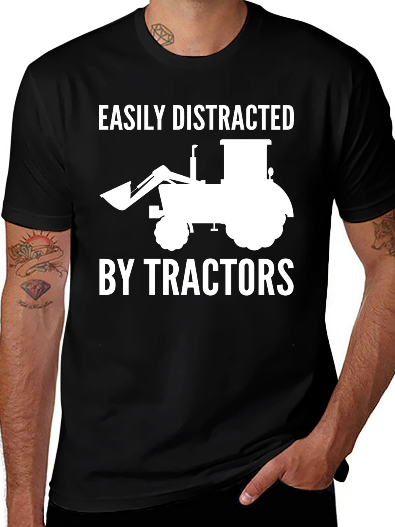 Variant 12 of Easily Distracted By Tractors T-Shirt
