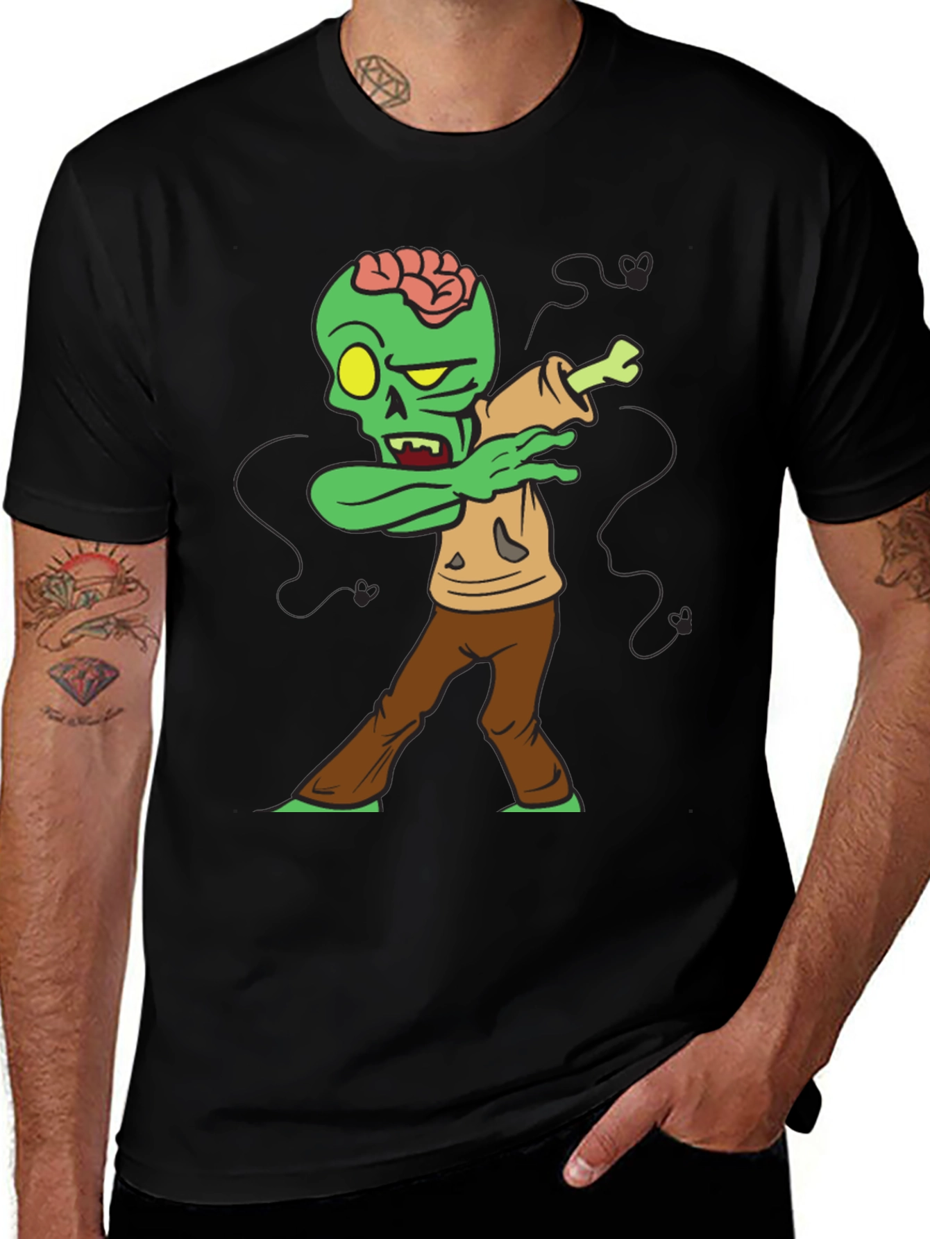 Variant 15 of Zombie Dab T-Shirt - Fun Halloween Tee
