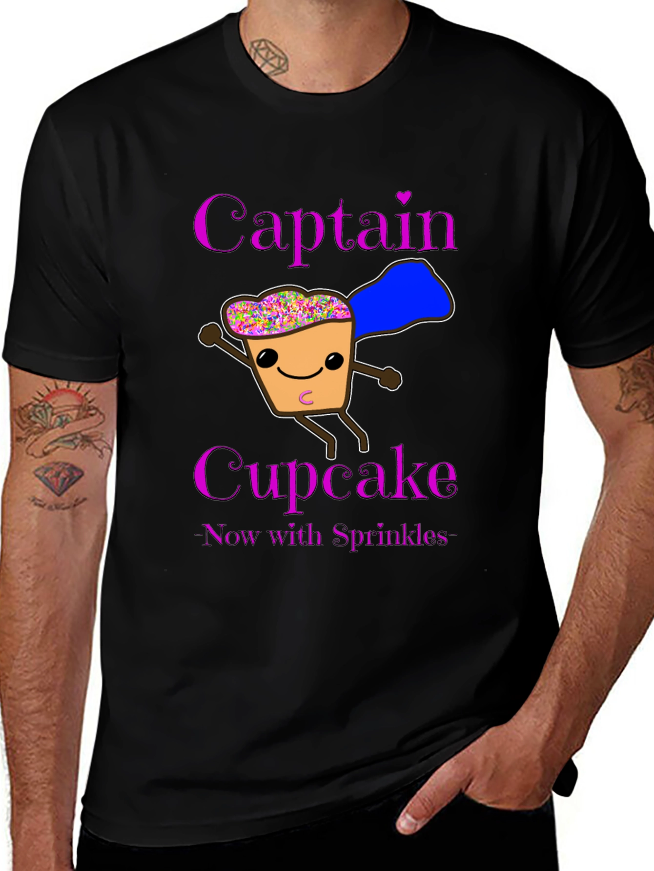 Variant 29 of Captain Cupcake T-Shirt - Now with Sprinkles!