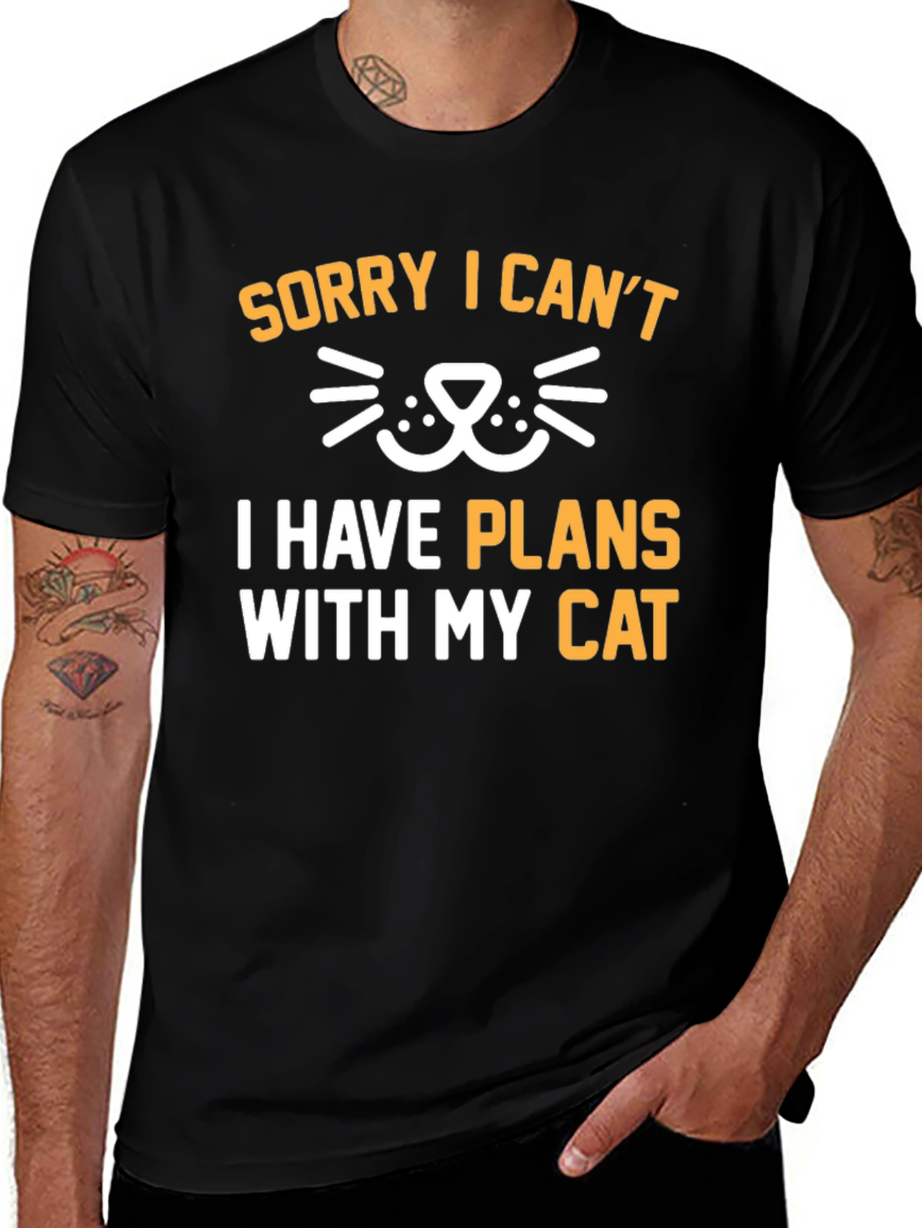 Variant 16 of Sorry I Can't, Cat Plans T-Shirt