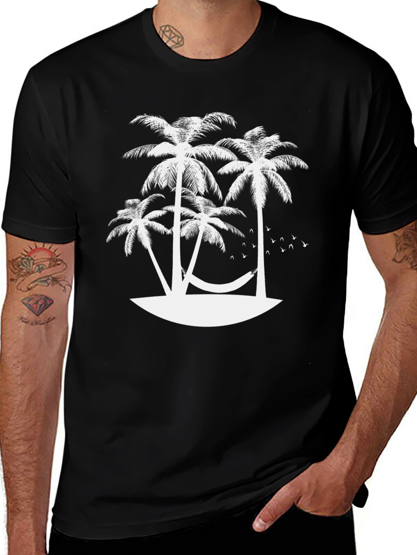 Tropical Island Graphic T-Shirt