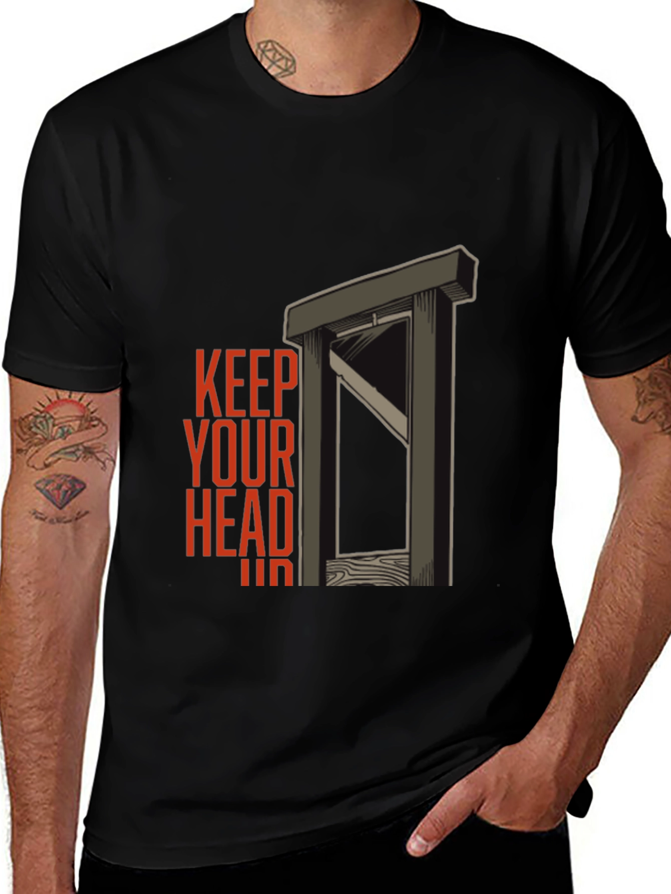 Variant 2 of Keep Your Head Shirt - Dark Humor Graphic Tee