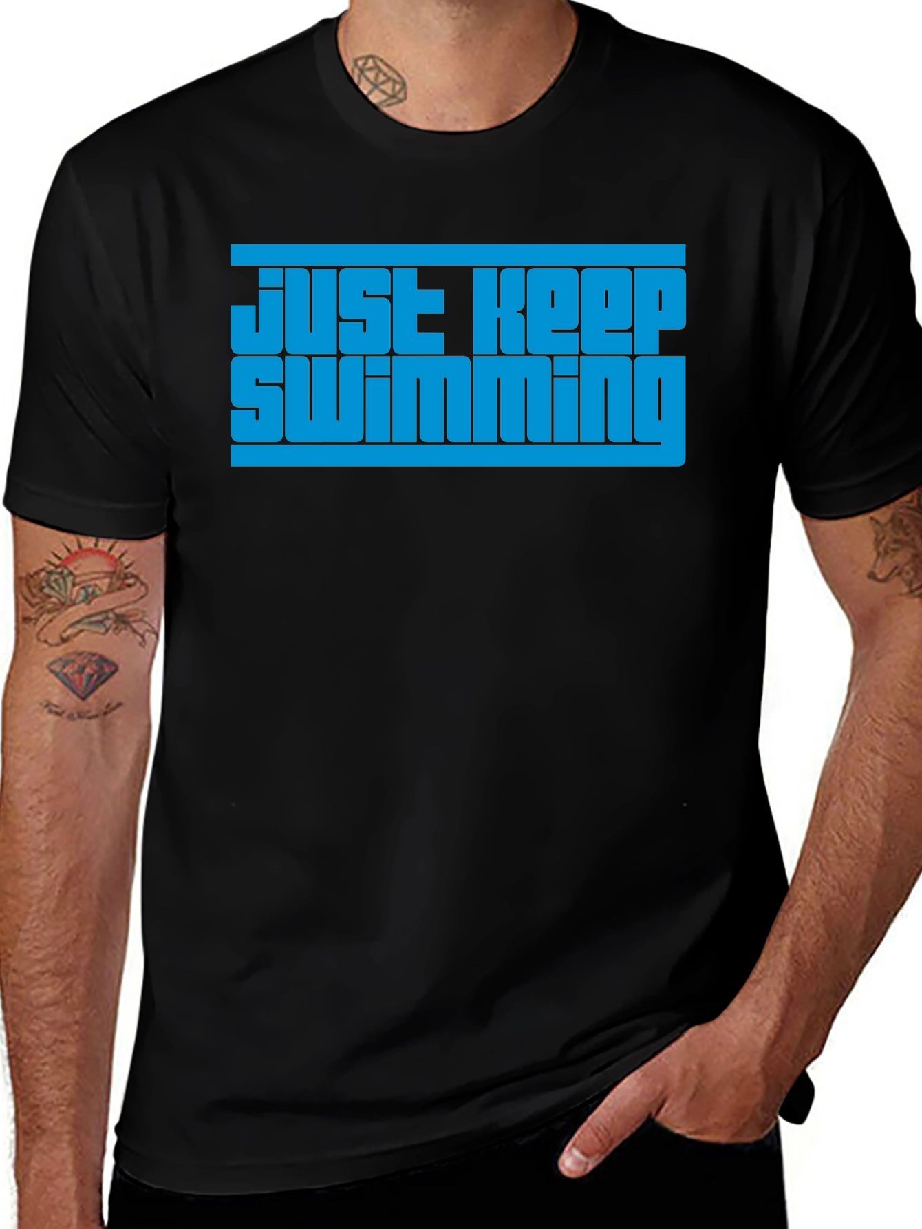 Variant 5 of Just Keep Swimming Graphic T-Shirt