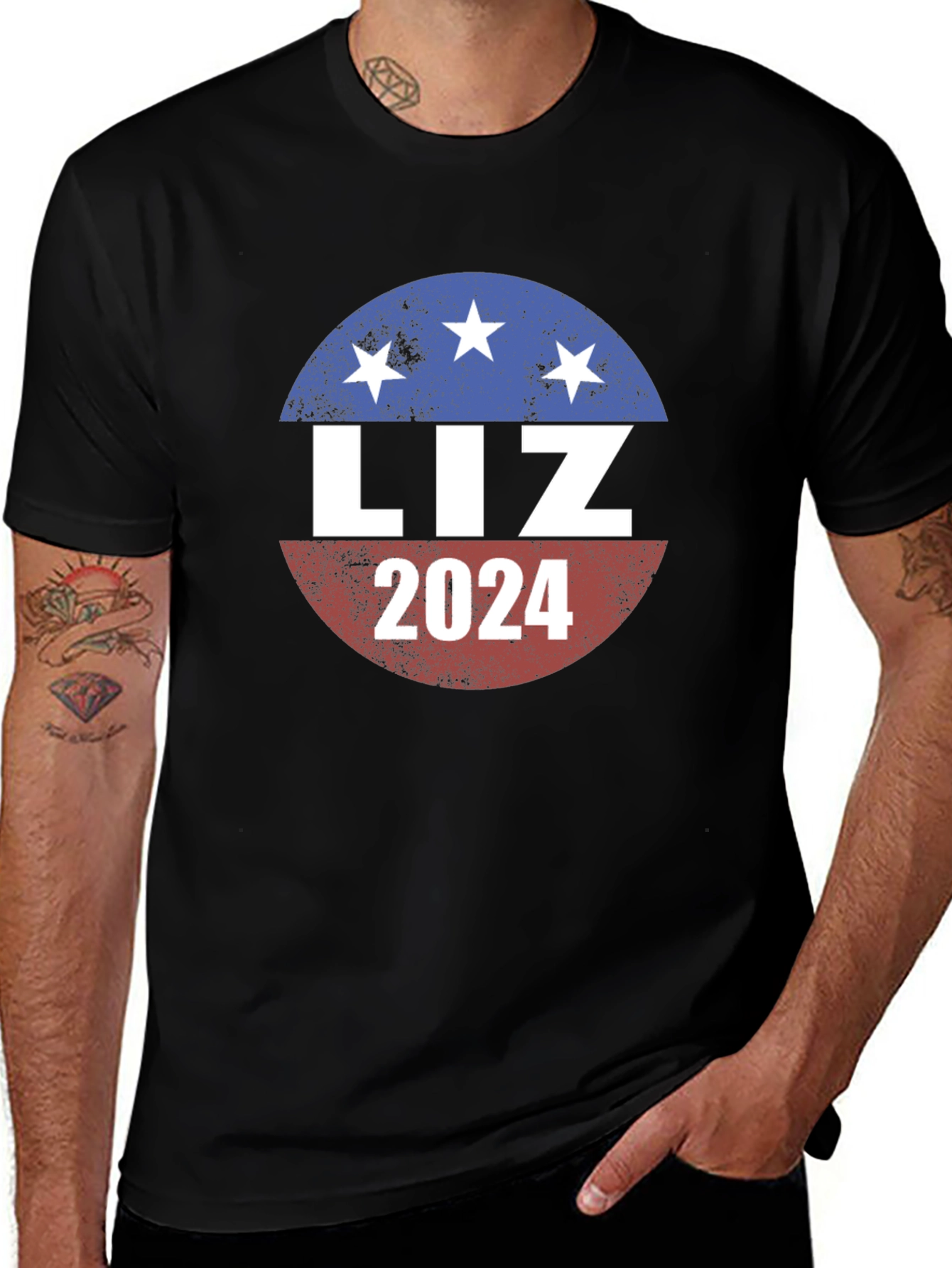Variant 14 of Liz 2024 Graphic T-Shirt, Patriotic Election Tee