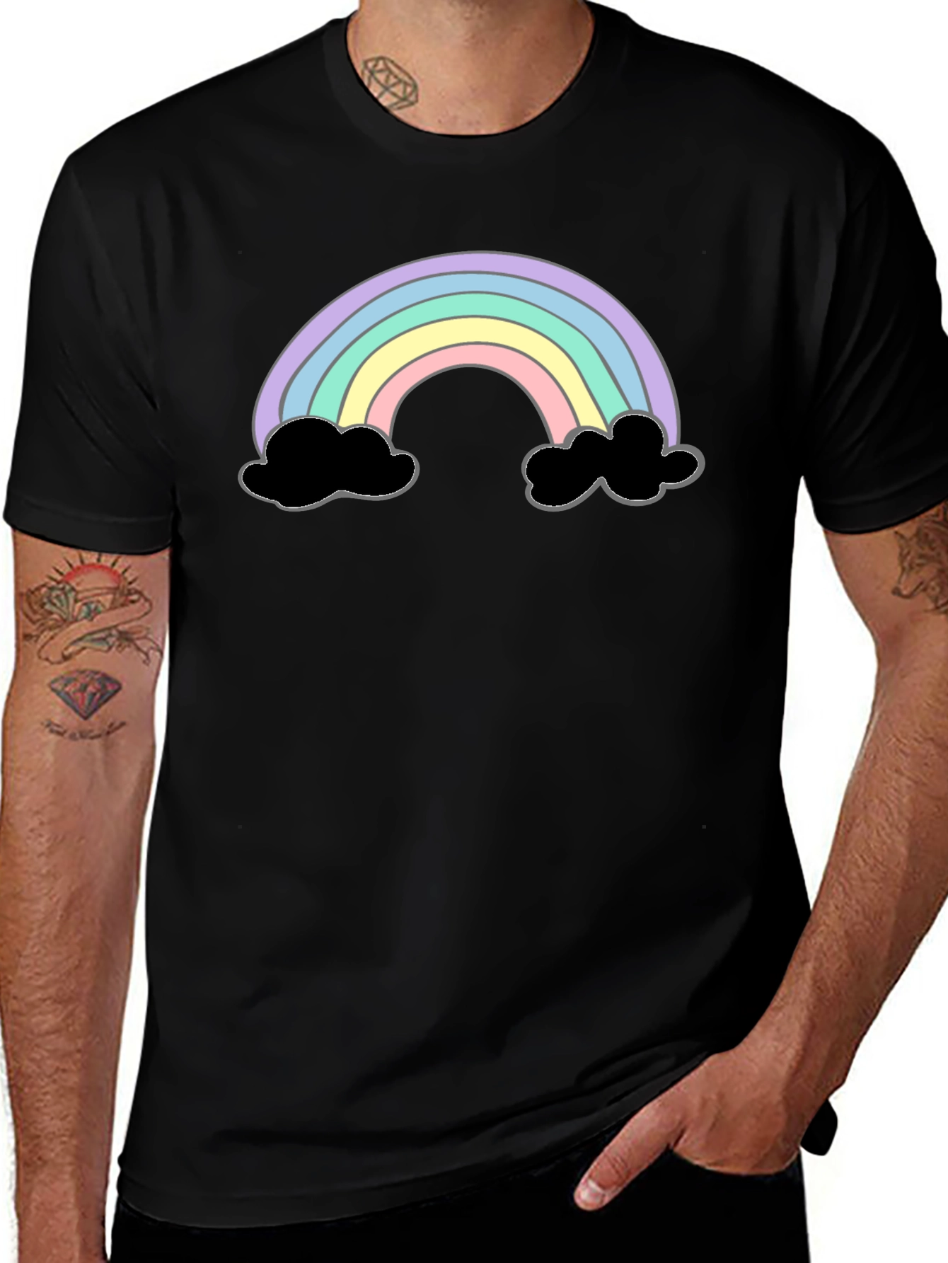 Variant 24 of Pastel Rainbow Graphic Tee