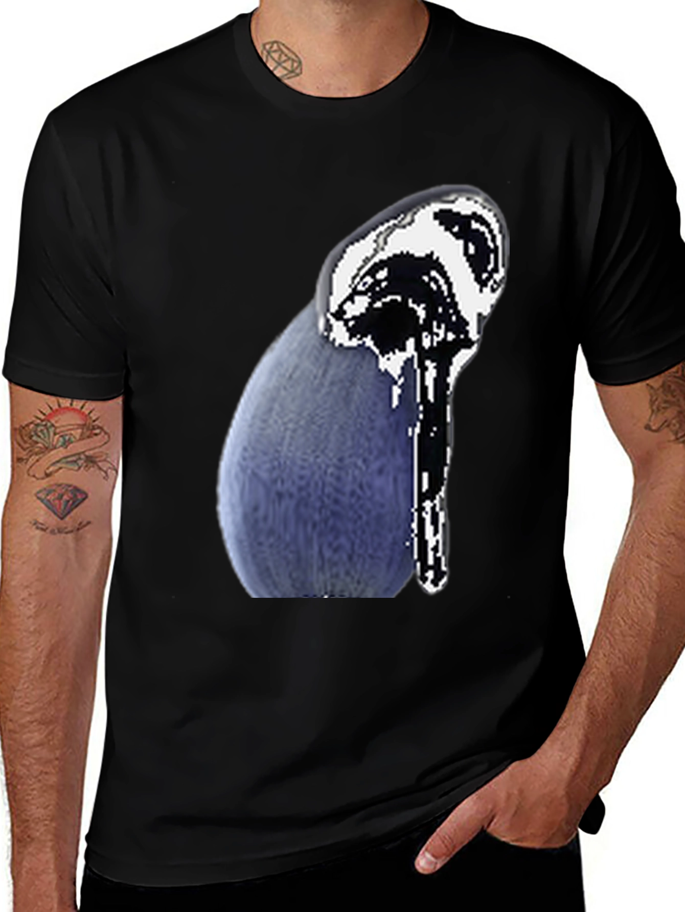 Variant 3 of Abstract Graphic Black T-Shirt
