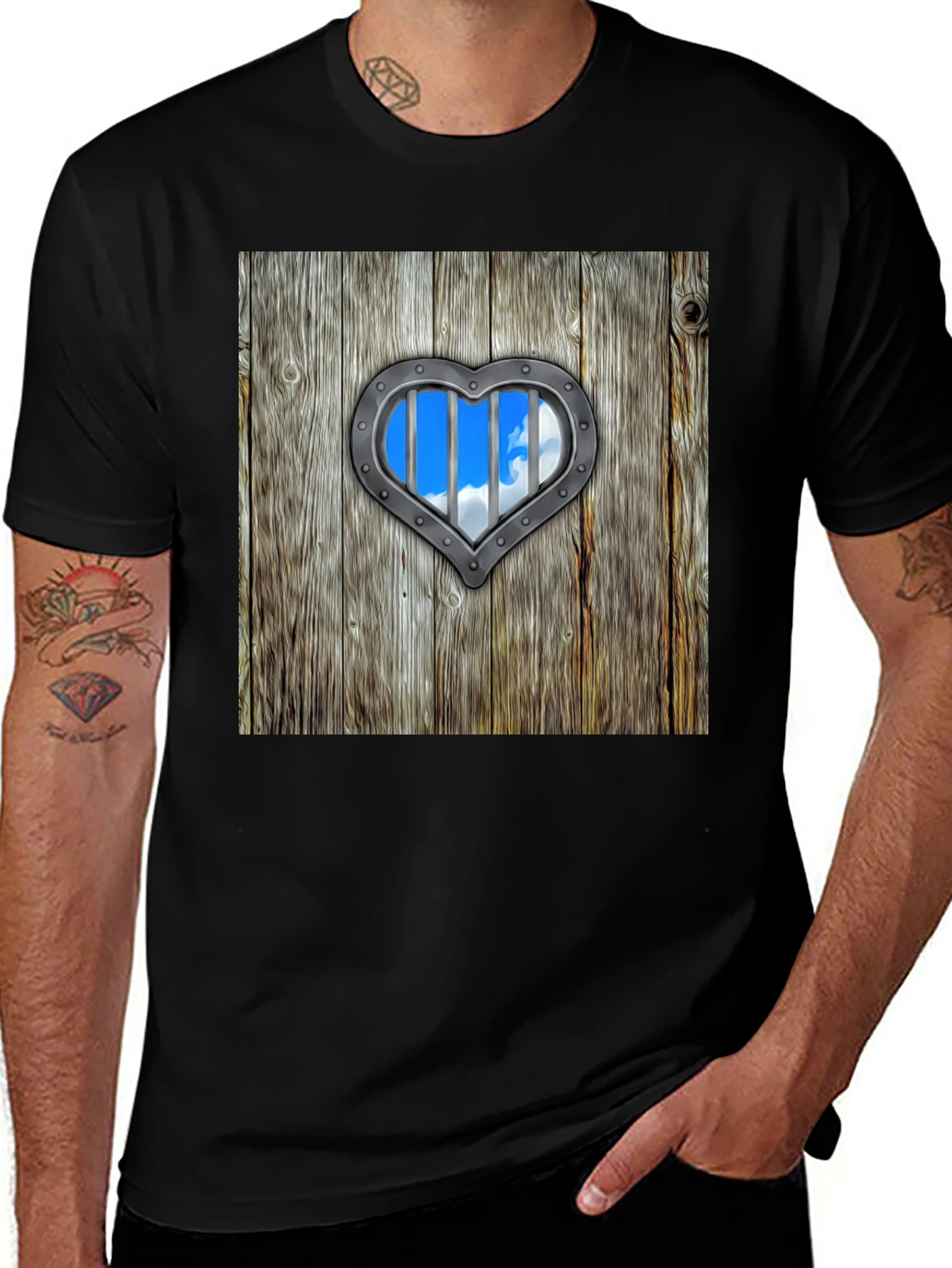 Variant 29 of Heart-Shaped Window Graphic Tee