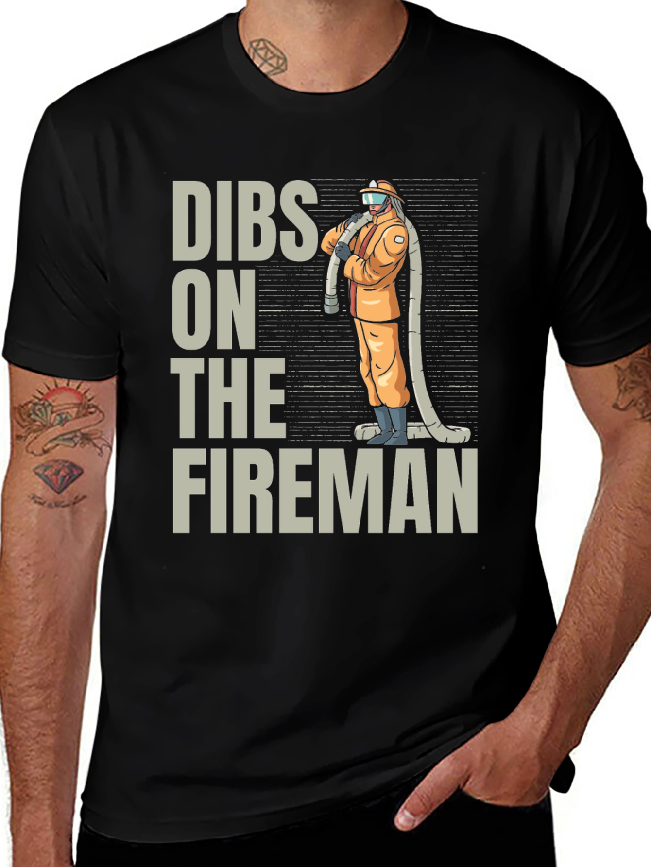 Variant 9 of Dibs on the Fireman Graphic T-Shirt