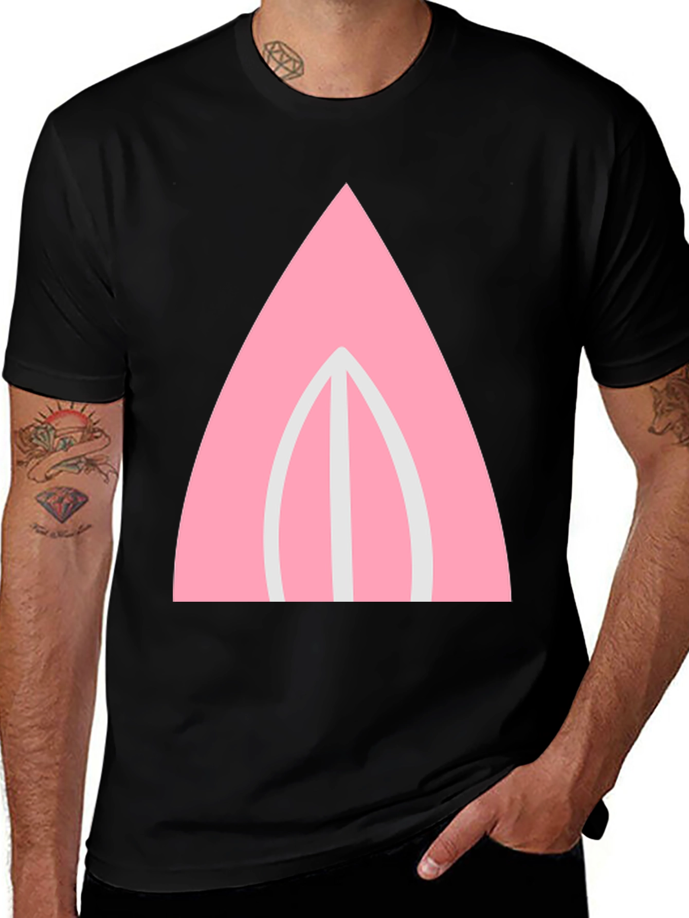 Variant 15 of Pink Bunny Ear Graphic Tee