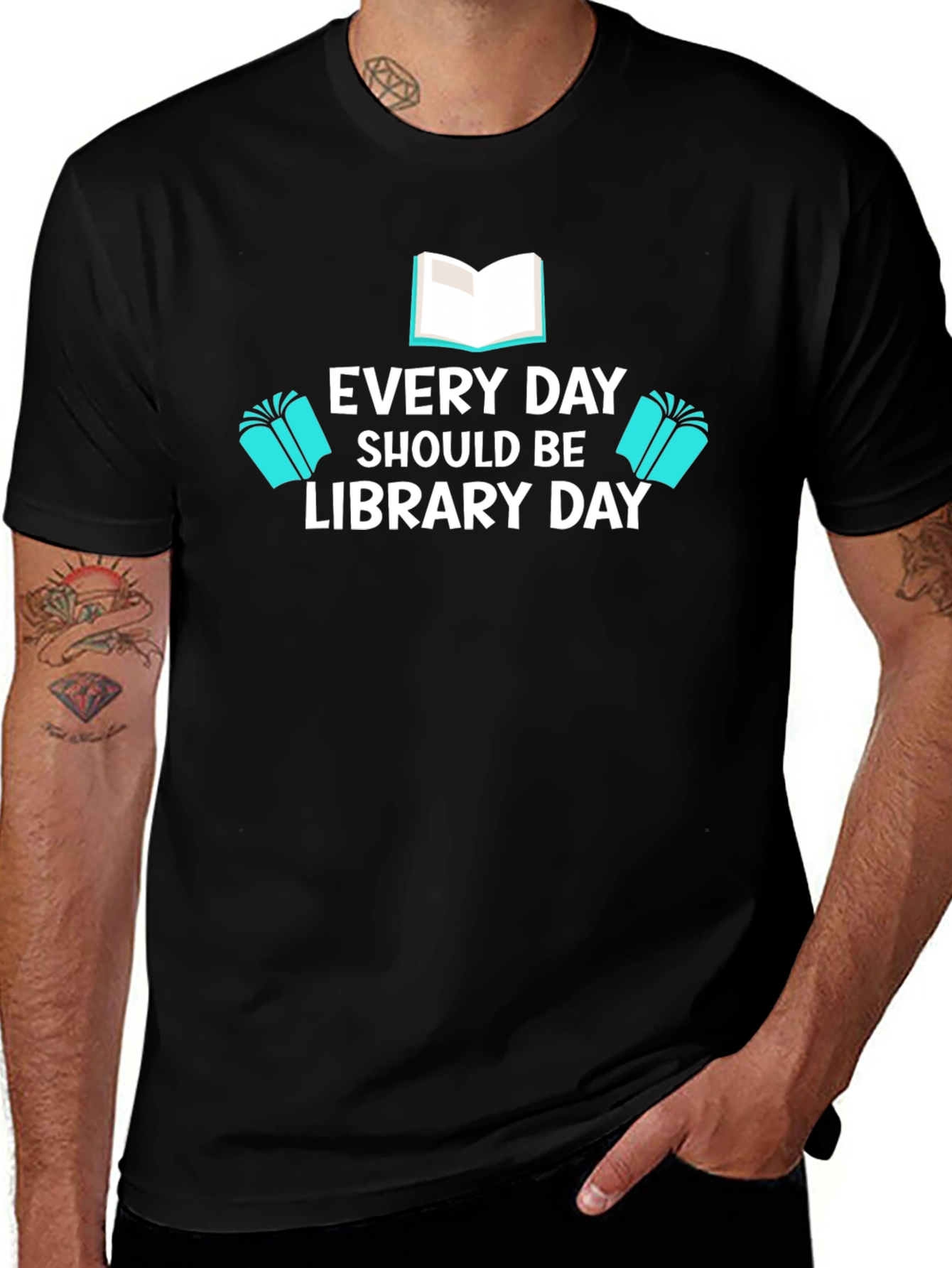 Variant 26 of Every Day Should Be Library Day T-Shirt