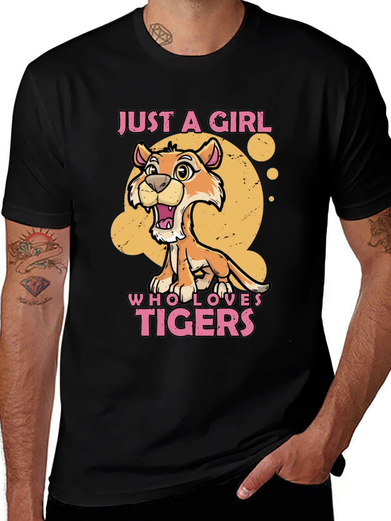 Variant 14 of Just A Girl Who Loves Tigers T-Shirt