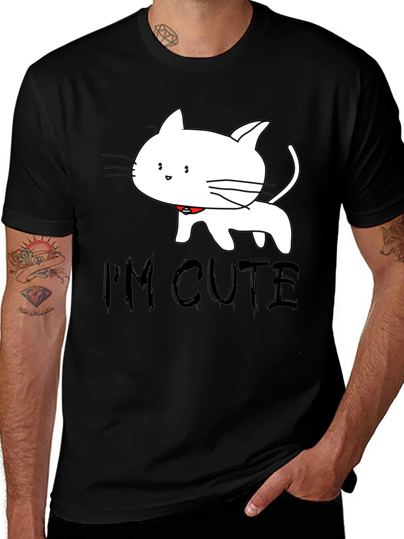 Variant 22 of Cute Cat T-Shirt - I'm Cute