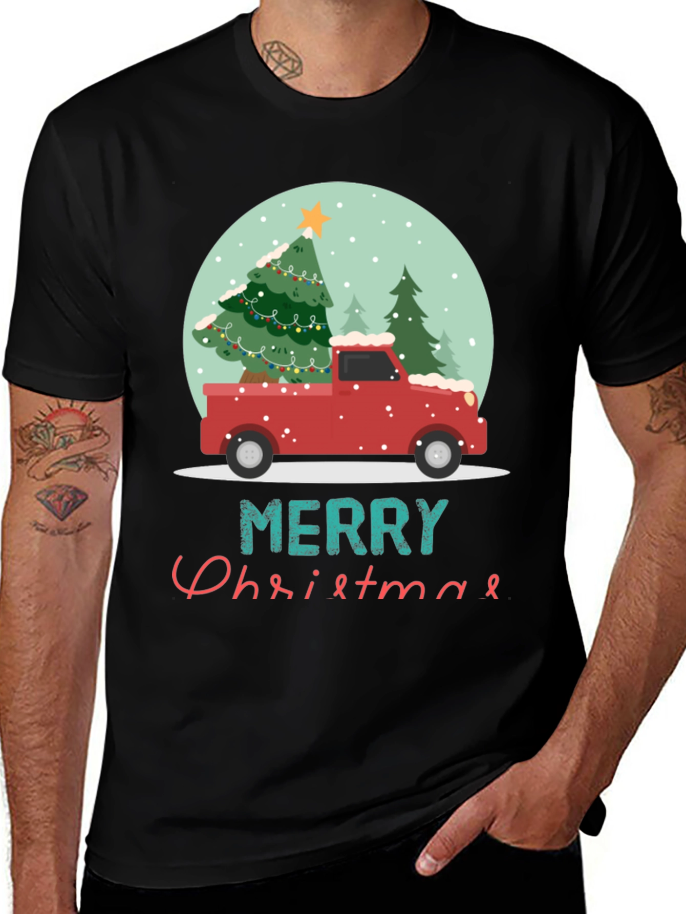 Merry Christmas Truck T-Shirt
