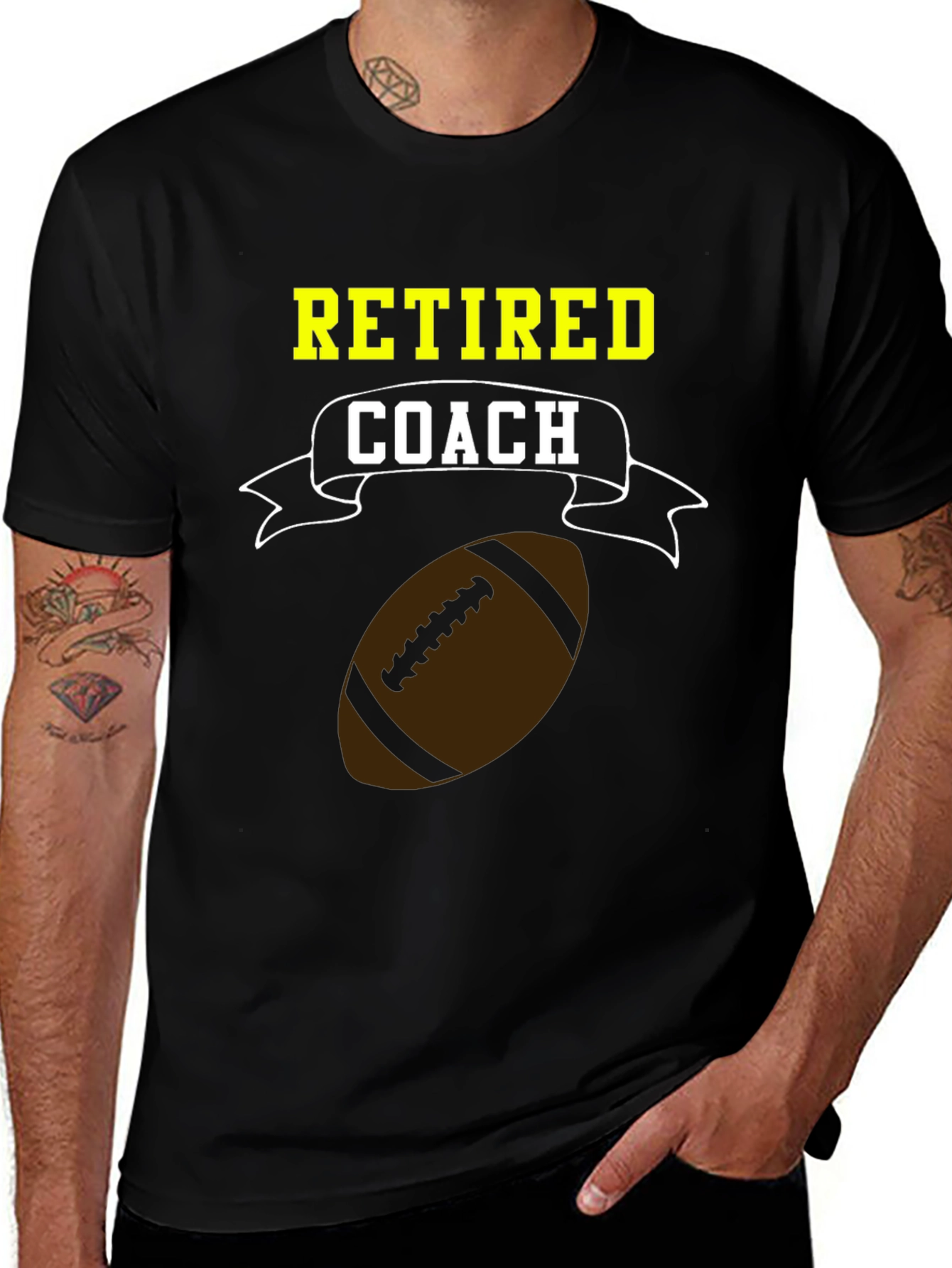 Retired Coach T-Shirt Football Tee