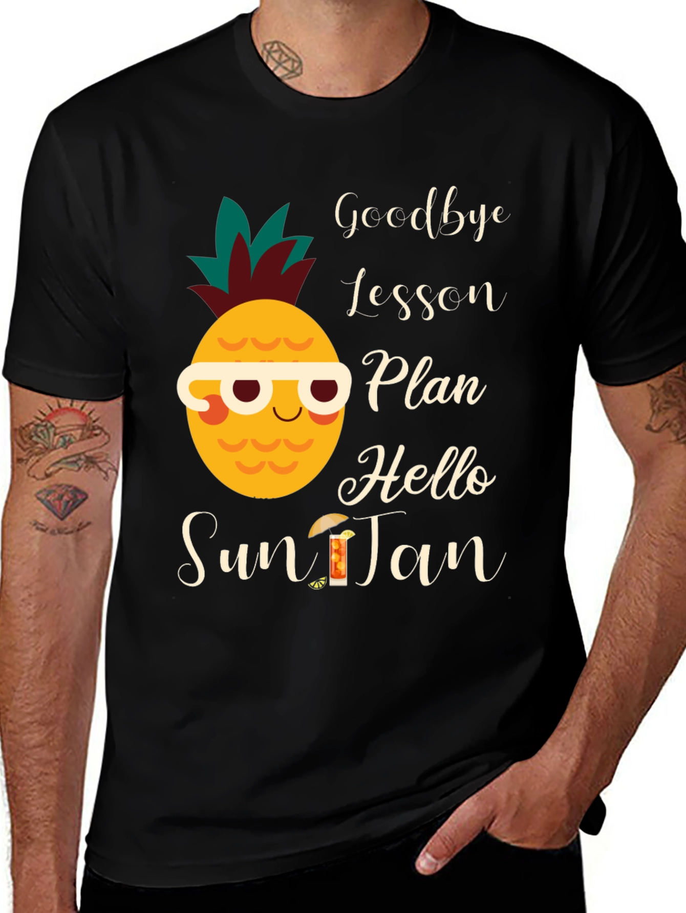 Goodbye Lesson Plan Hello Sun Tan T-Shirt