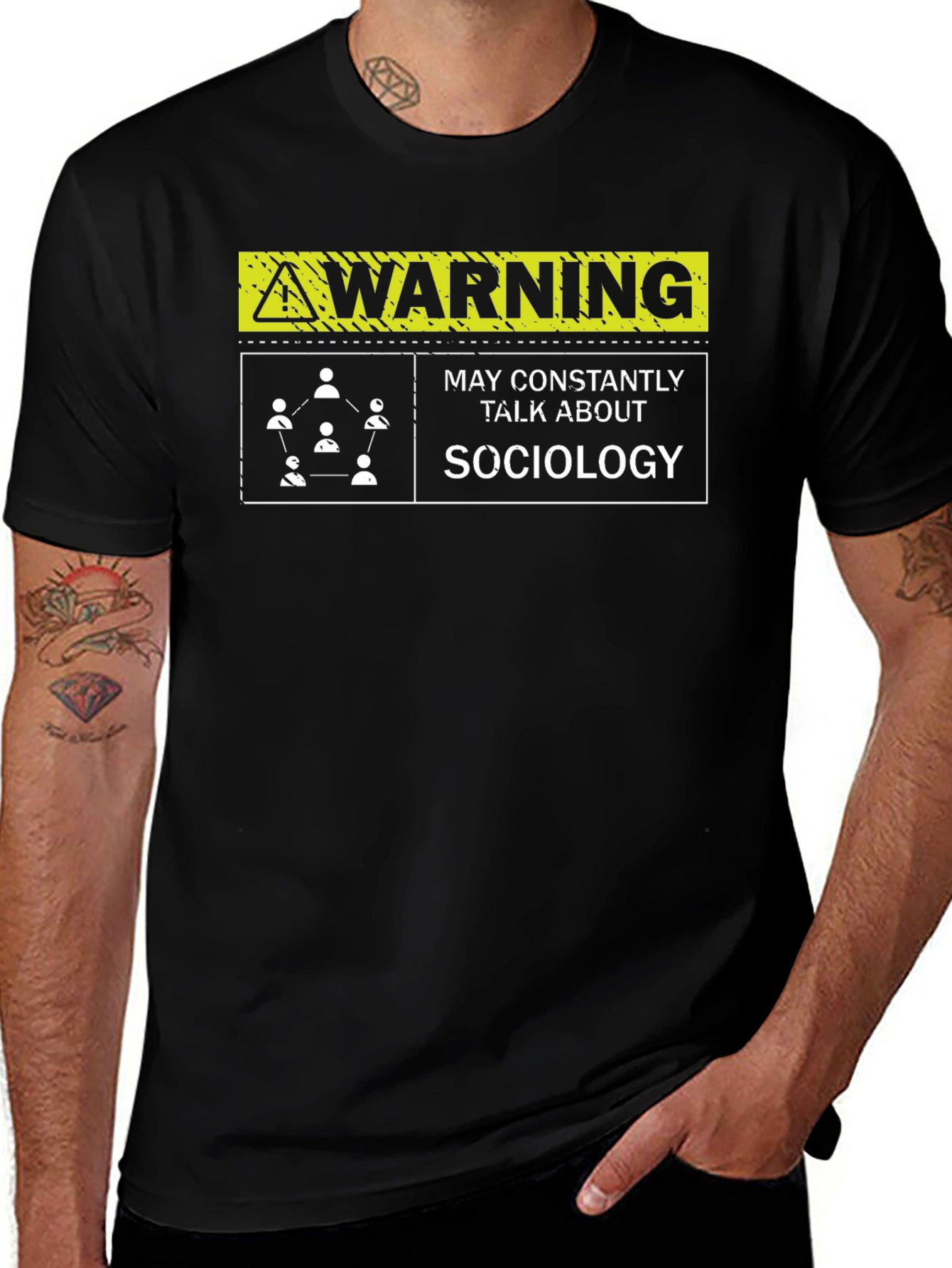 Variant 8 of Sociology Warning T-Shirt - Funny Social Science Tee