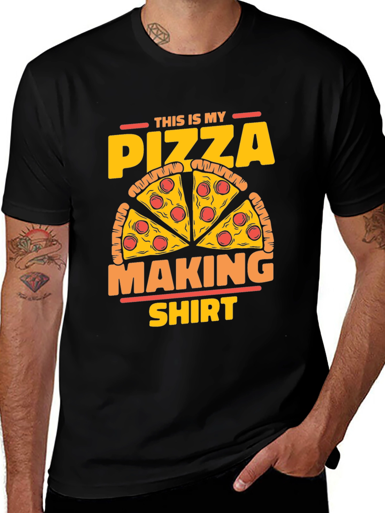 Variant 18 of Pizza Making T-Shirt - Funny Graphic Tee