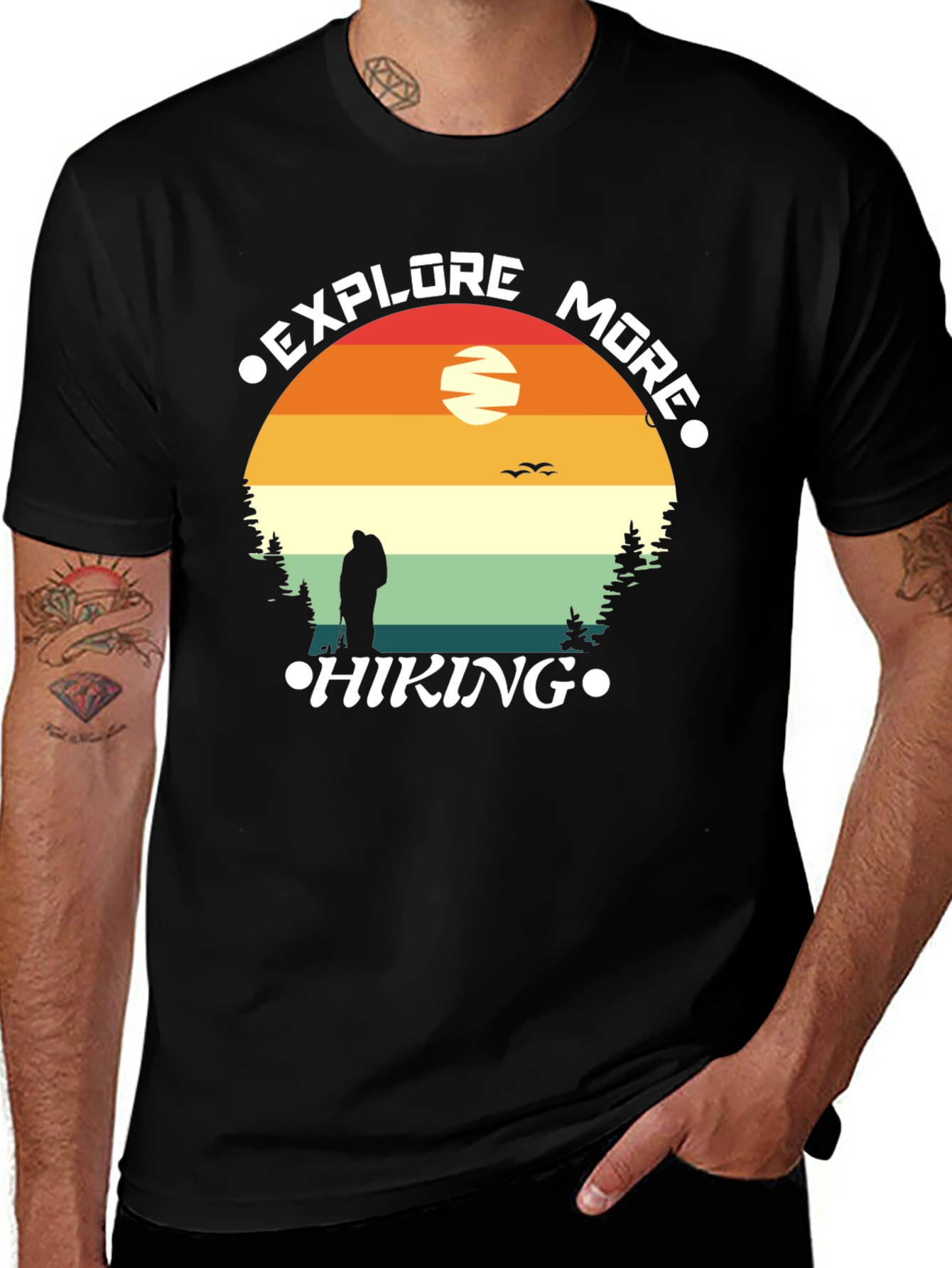 Variant 11 of Explore More Hiking T-Shirt - Nature Adventure Tee
